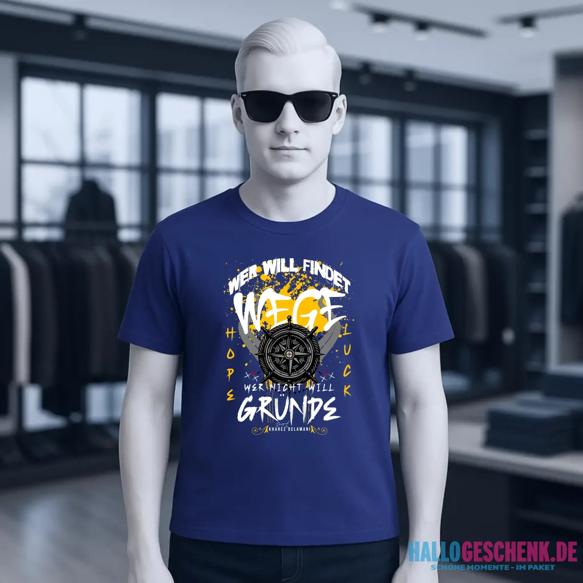 Wer will findet Wege • Unisex T-Shirt für Damen & Herren • Bio • personalisiert