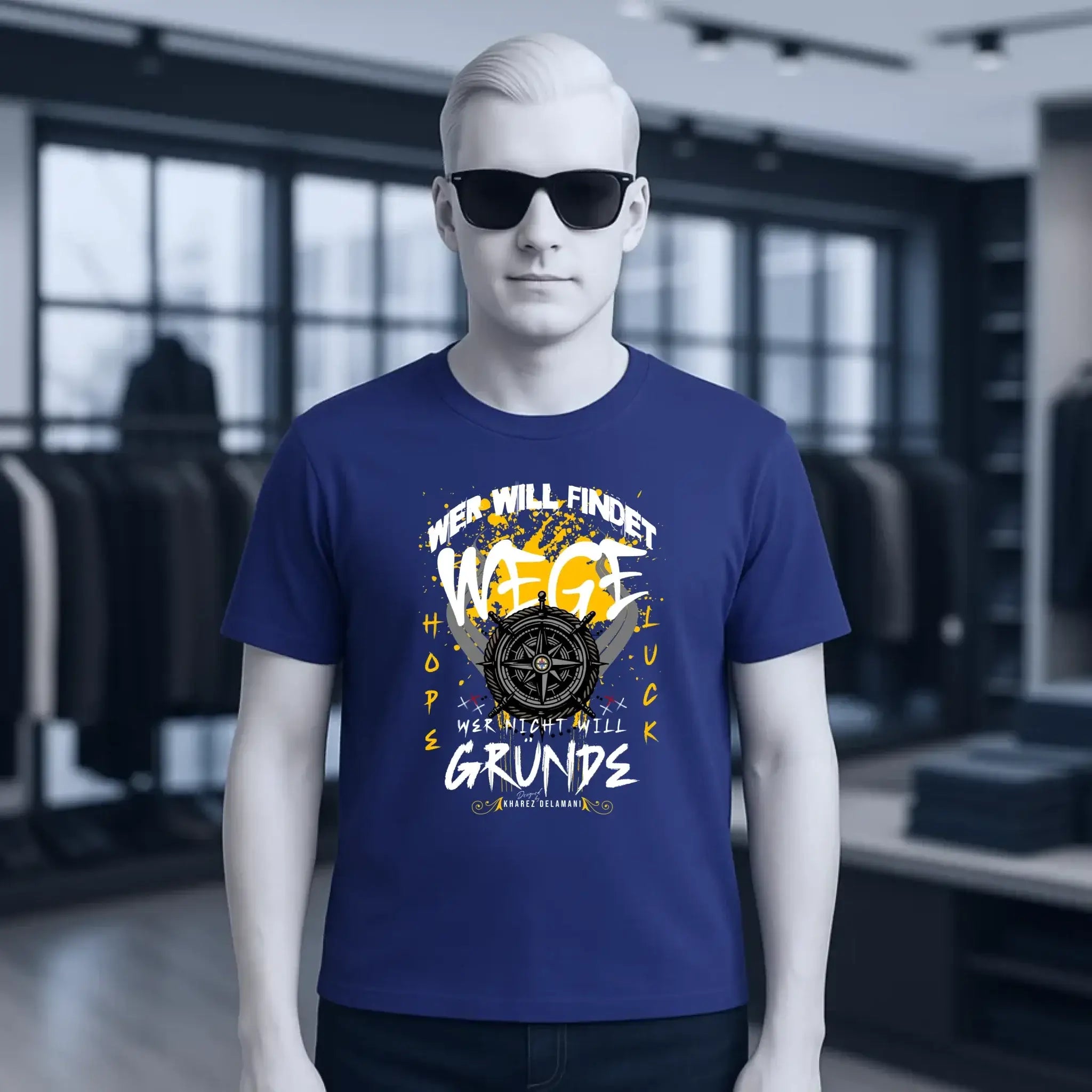 Wer will findet Wege • Unisex T-Shirt für Damen & Herren • Bio • personalisiert