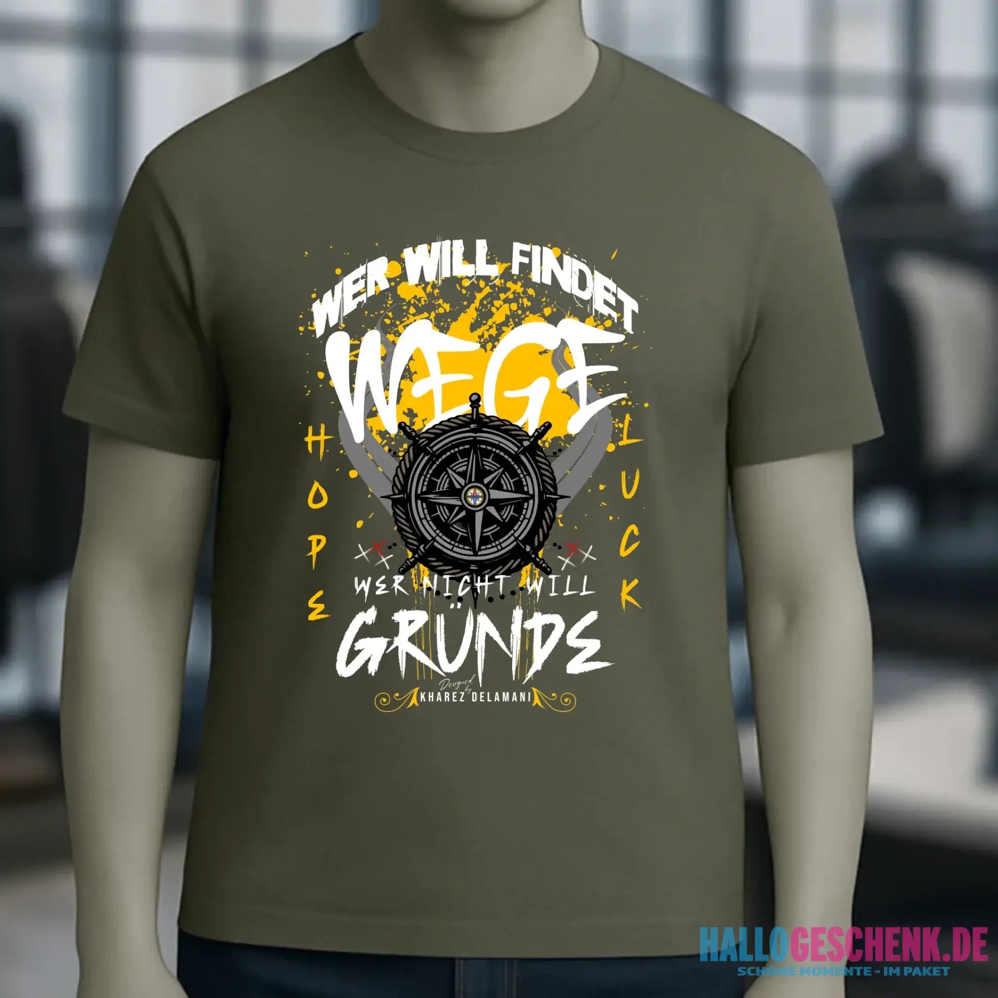 Wer will findet Wege • Unisex T-Shirt für Damen & Herren • Bio • personalisiert