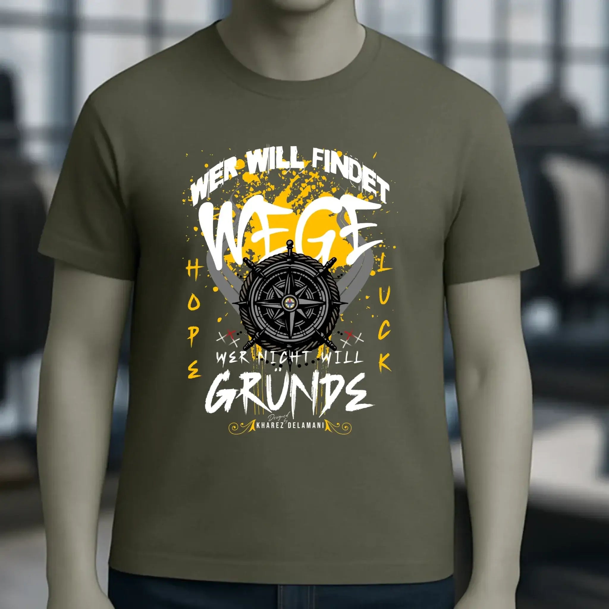 Wer will findet Wege • Unisex T-Shirt für Damen & Herren • Bio • personalisiert