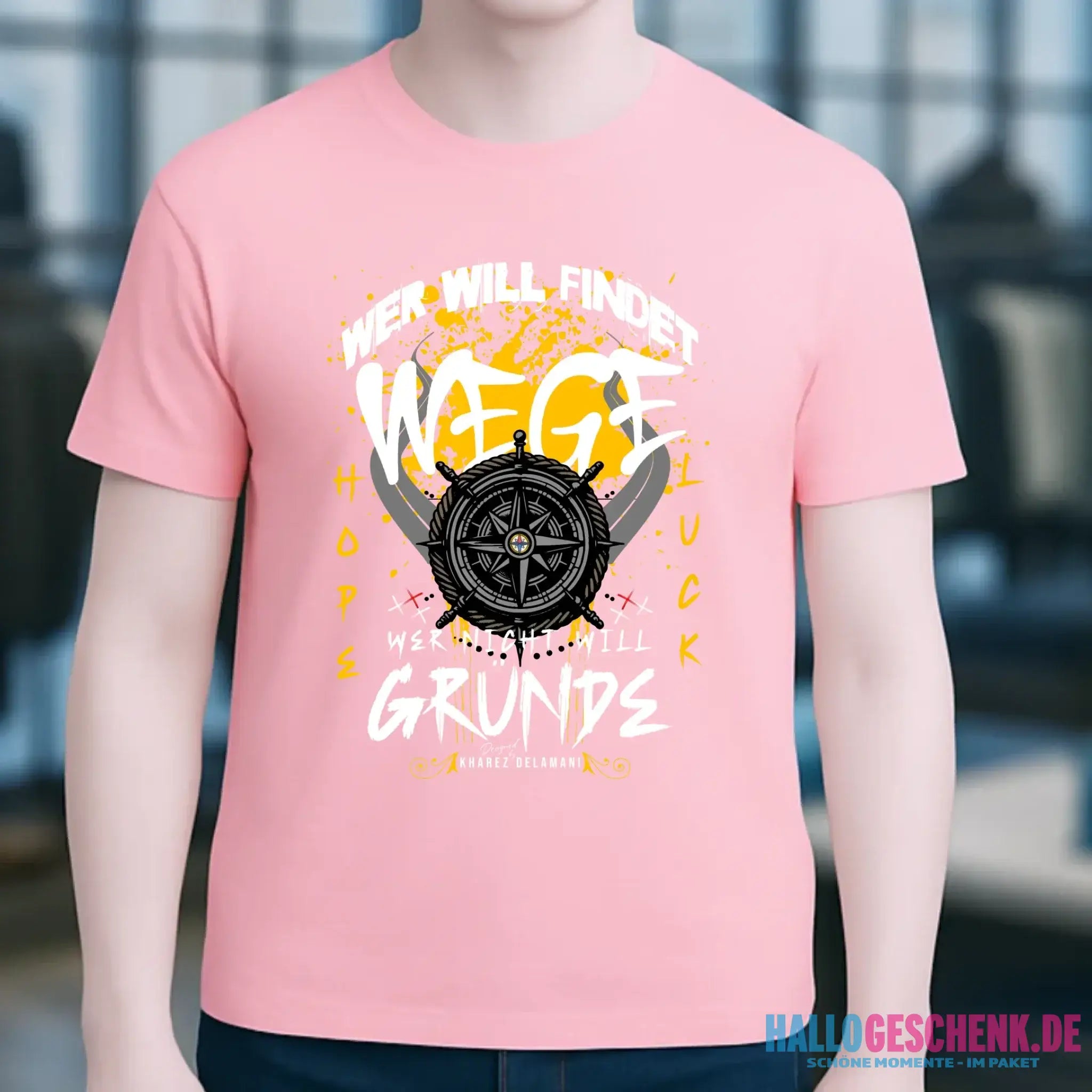 Wer will findet Wege • Unisex T-Shirt für Damen & Herren • Bio • personalisiert