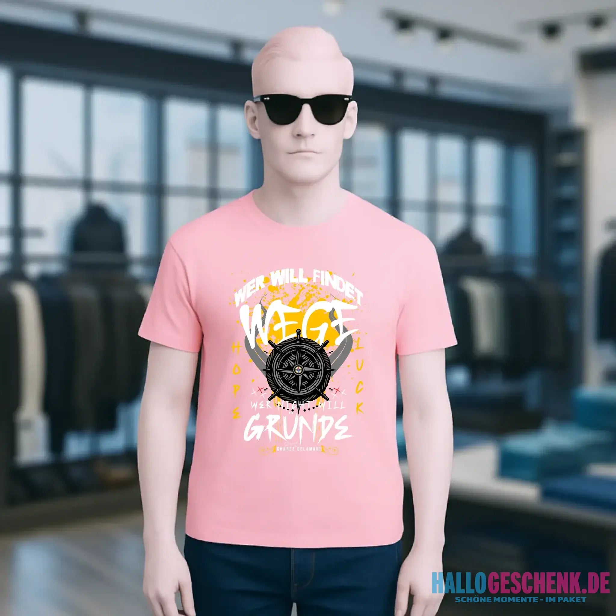 Wer will findet Wege • Unisex T-Shirt für Damen & Herren • Bio • personalisiert