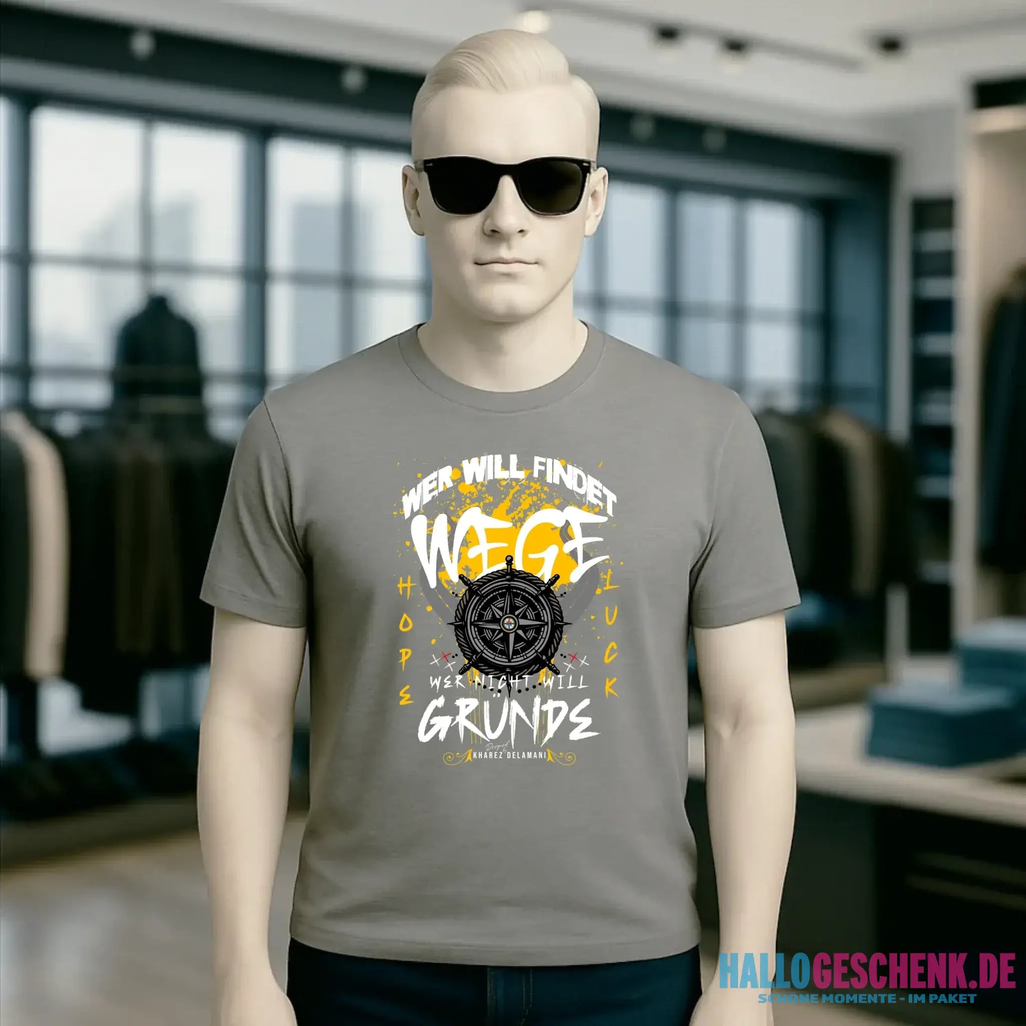 Wer will findet Wege • Unisex T-Shirt für Damen & Herren • Bio • personalisiert