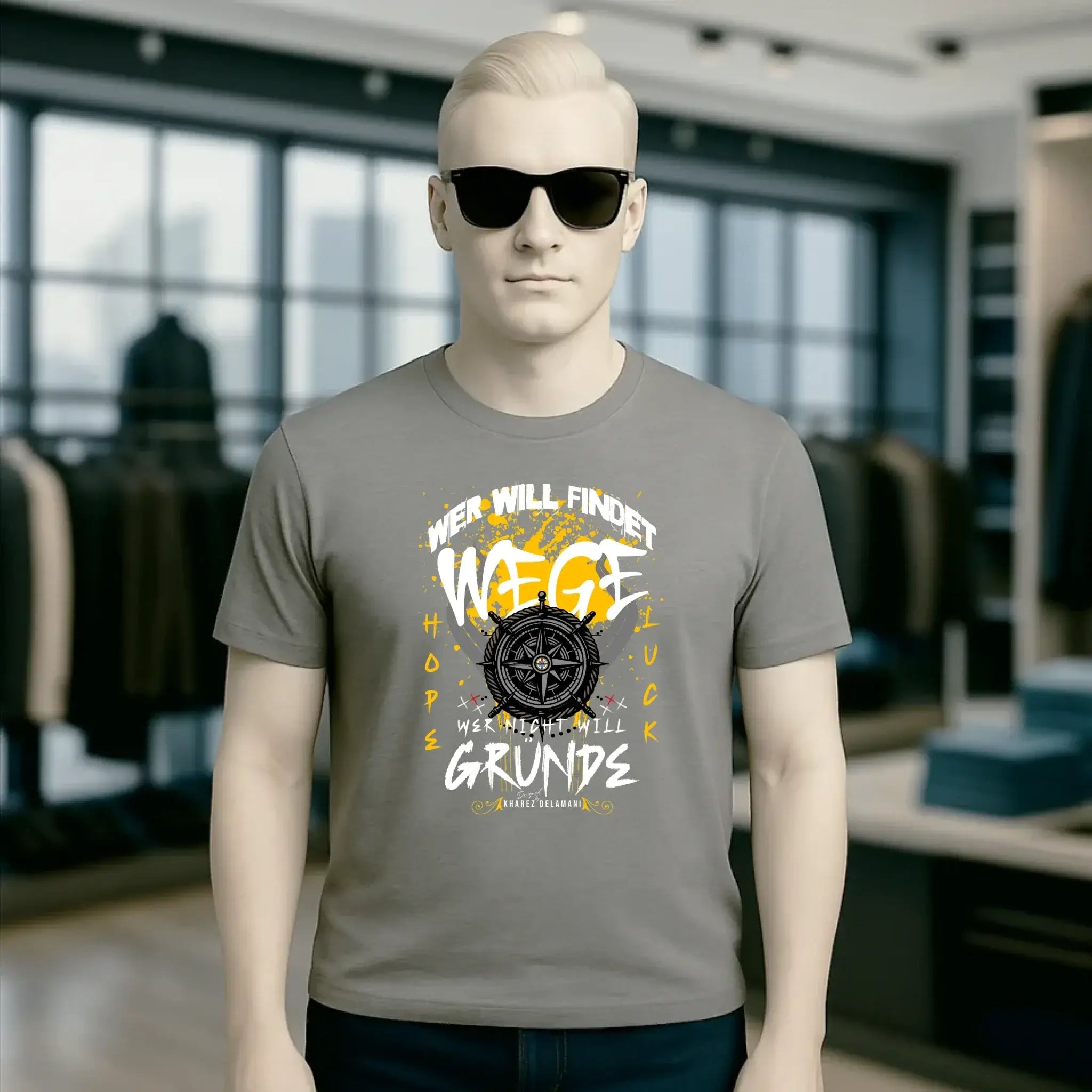 Wer will findet Wege • Unisex T-Shirt für Damen & Herren • Bio • personalisiert