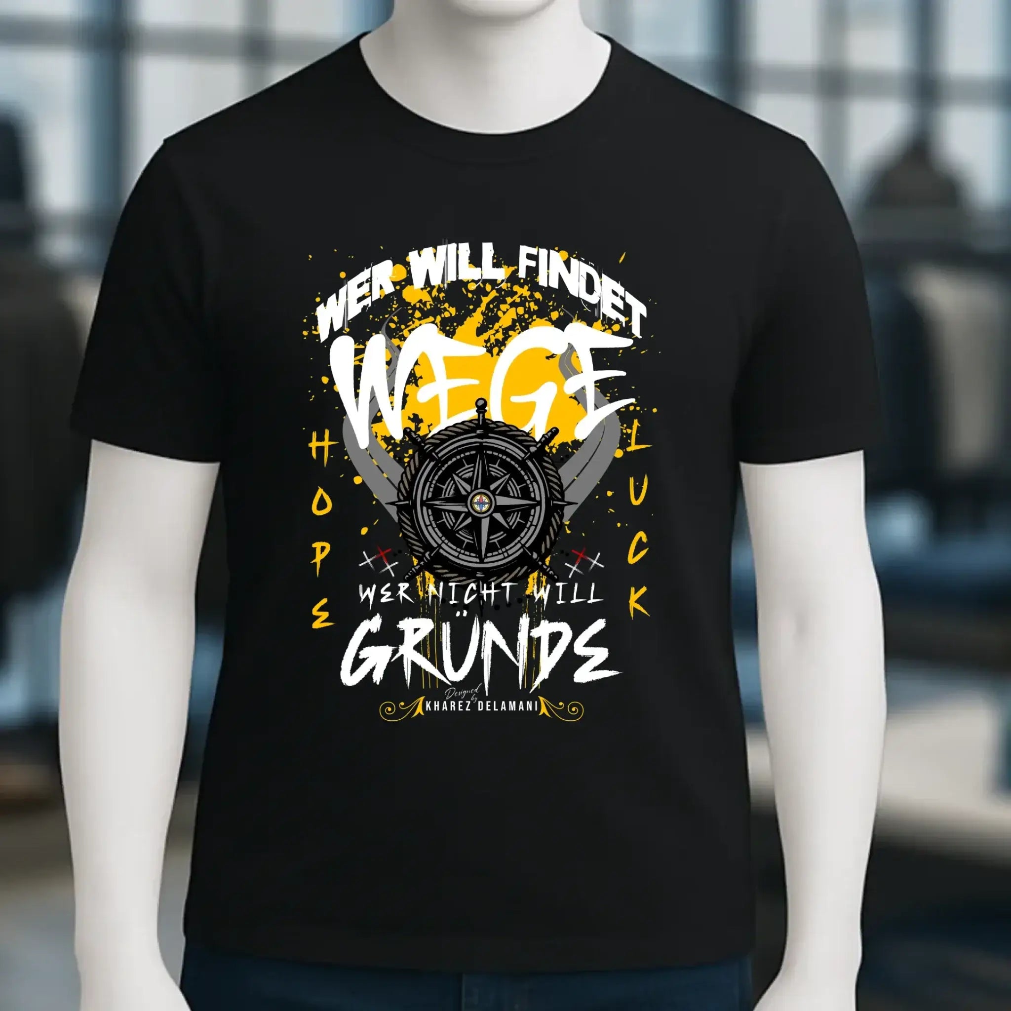 Wer will findet Wege • Unisex T-Shirt für Damen & Herren • Bio • personalisiert