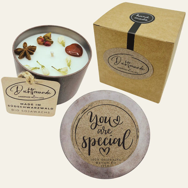 Wertschätzende Duftkerze „You are Special“ – Einzigartiges personalisierbares Geschenk für ganz besondere Menschen