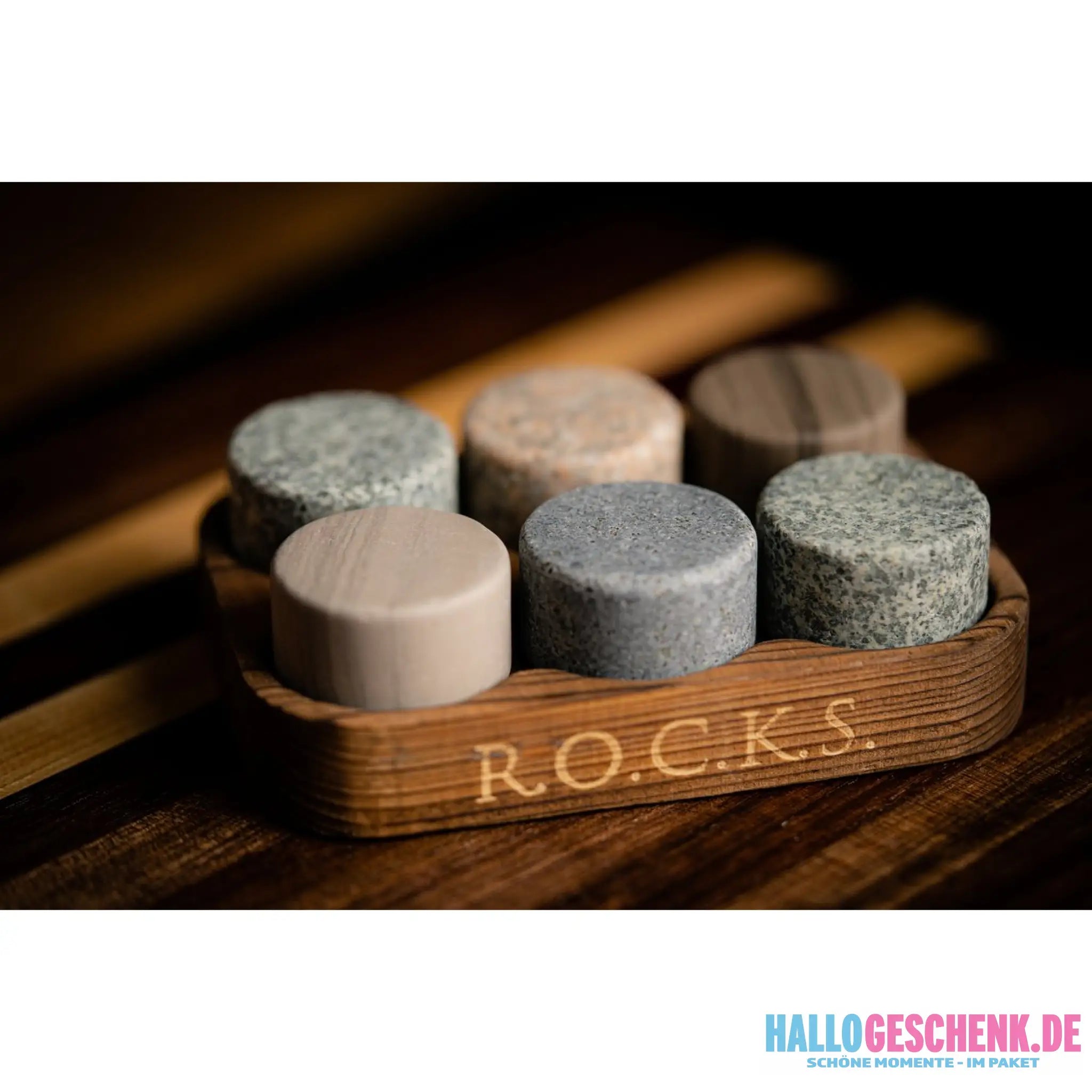 Whiskey Decanter With Glasses & Chilling Stones Gift Set