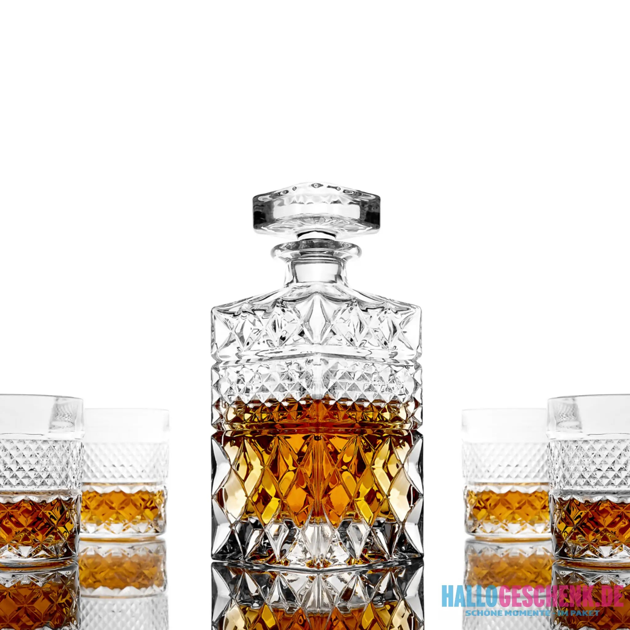 Whiskey Decanter With Glasses & Chilling Stones Gift Set