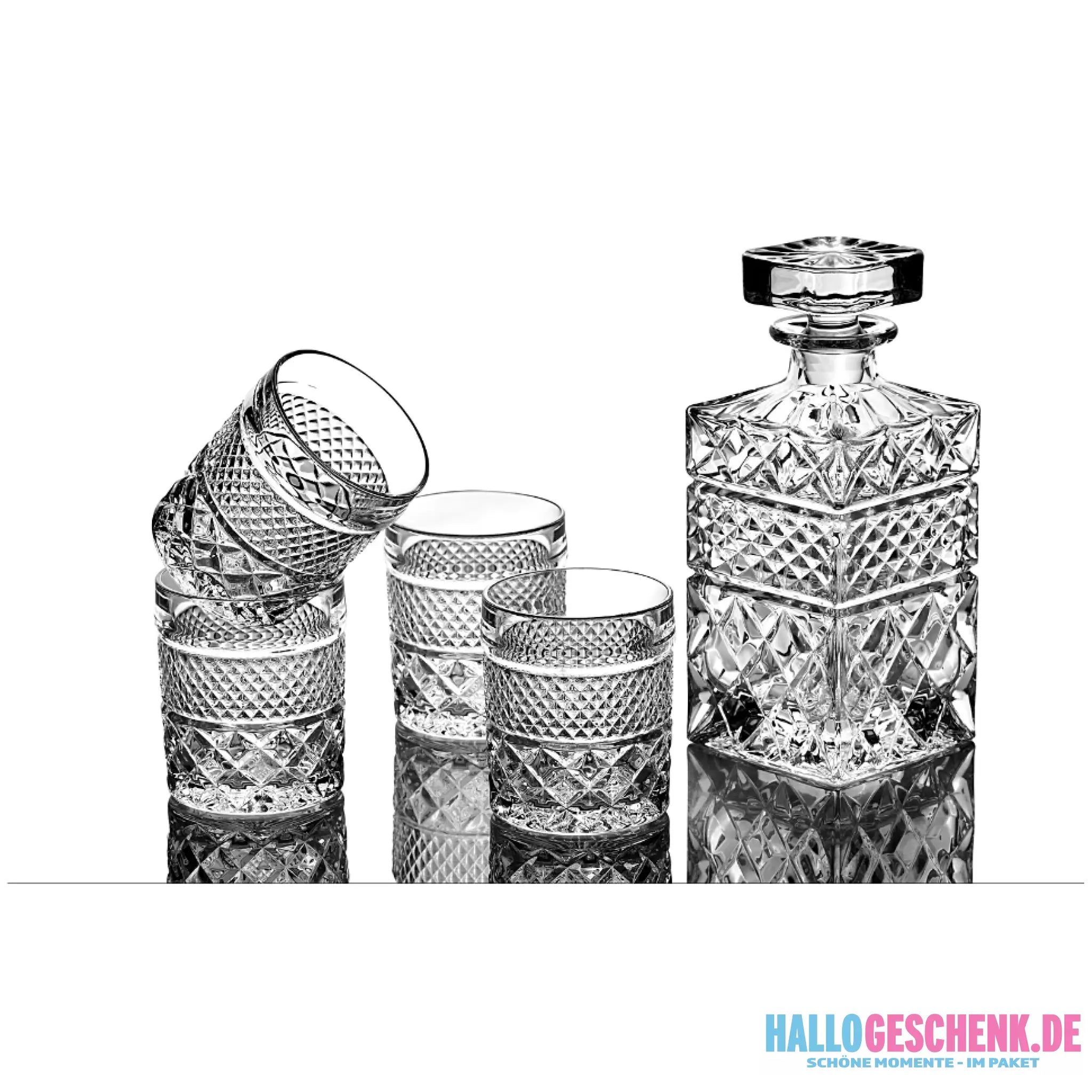 Whiskey Decanter With Glasses & Chilling Stones Gift Set