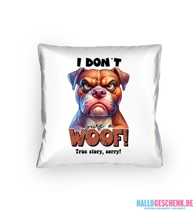 Woof! • Hund • Kissen 40x40 cm • Exklusivdesign • personalisiert