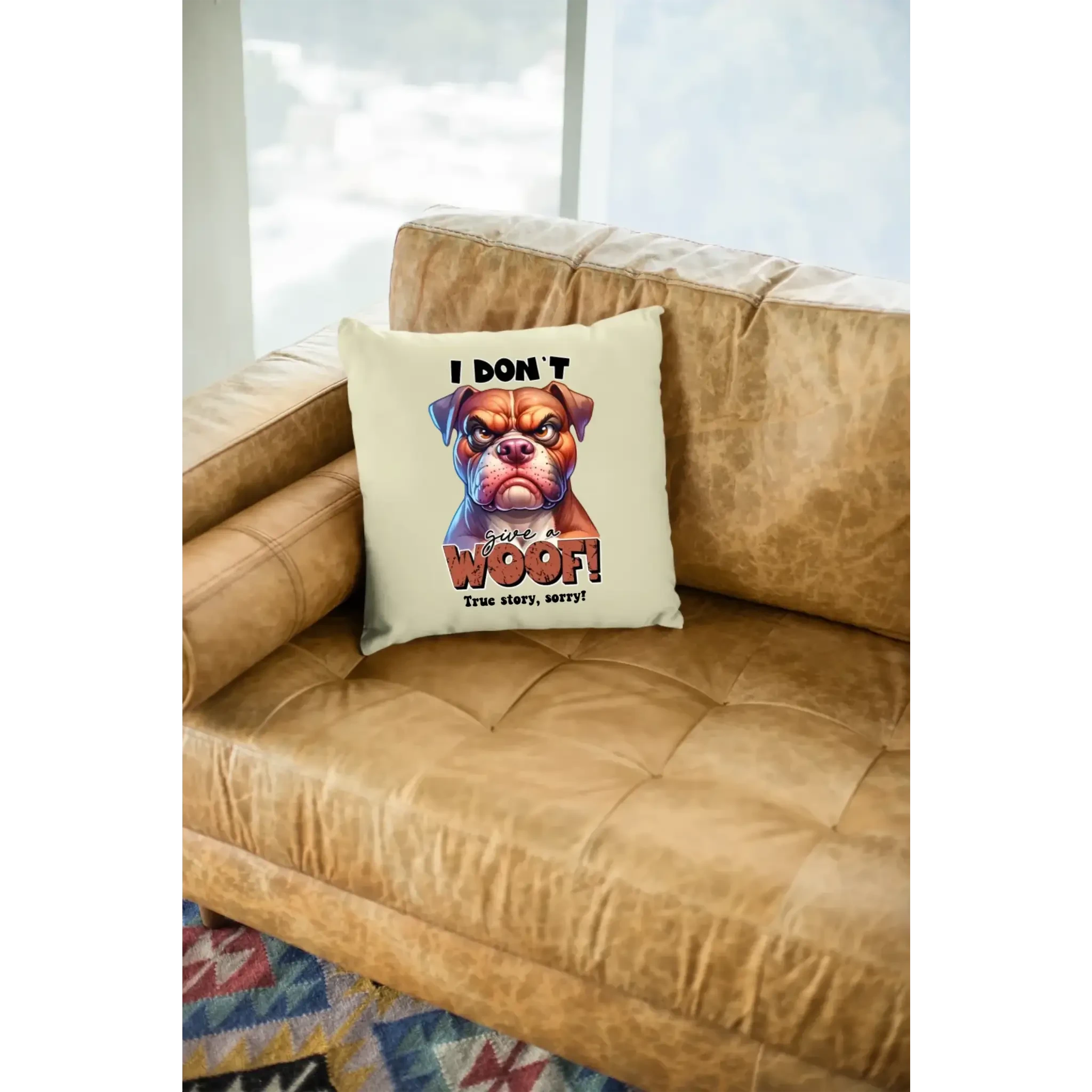 Woof! • Hund • Kissen 40x40 cm • Exklusivdesign • personalisiert