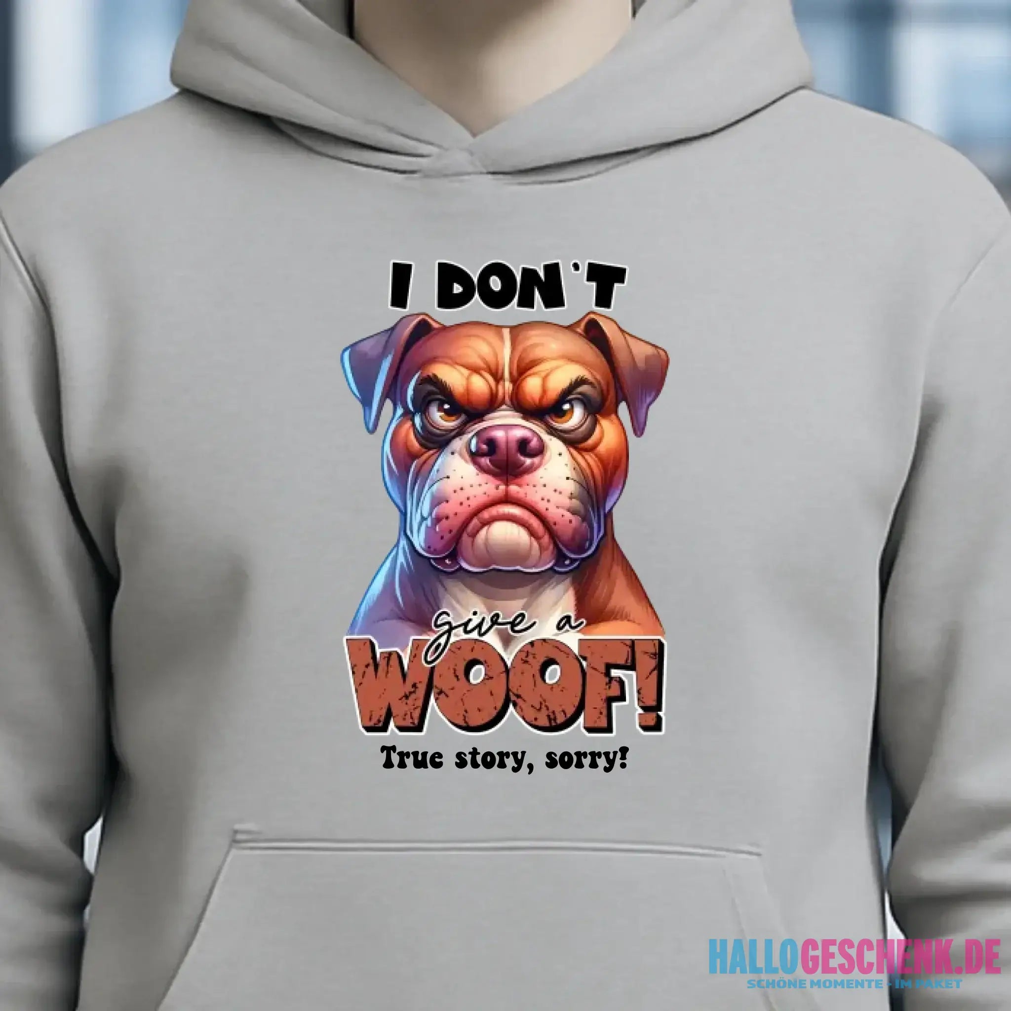 Woof! • Hund • Unisex Premium Hoodie XS-5XL aus Bio-Baumwolle für Damen & Herren • Exklusivdesign • personalisiert