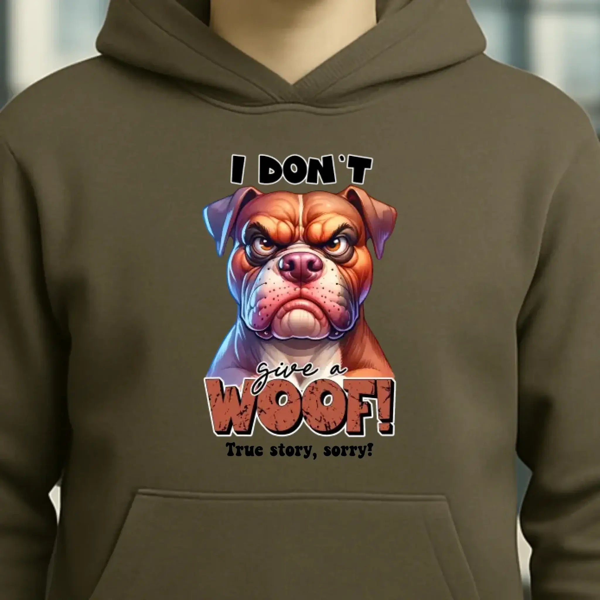 Woof! • Hund • Unisex Premium Hoodie XS-5XL aus Bio-Baumwolle für Damen & Herren • Exklusivdesign • personalisiert