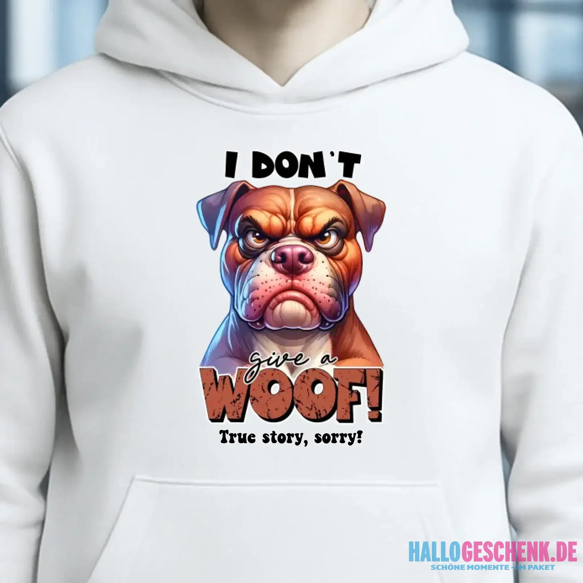 Woof! • Hund • Unisex Premium Hoodie XS-5XL aus Bio-Baumwolle für Damen & Herren • Exklusivdesign • personalisiert