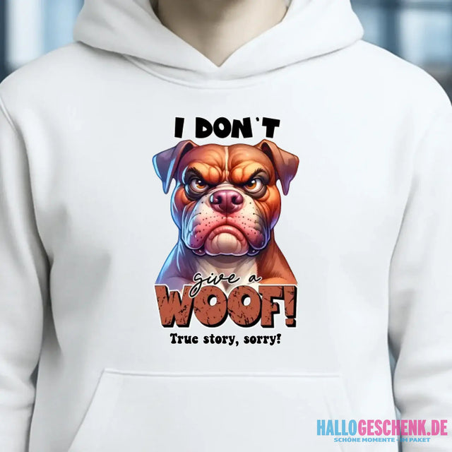 Woof! • Hund • Unisex Premium Hoodie XS-5XL aus Bio-Baumwolle für Damen & Herren • Exklusivdesign • personalisiert