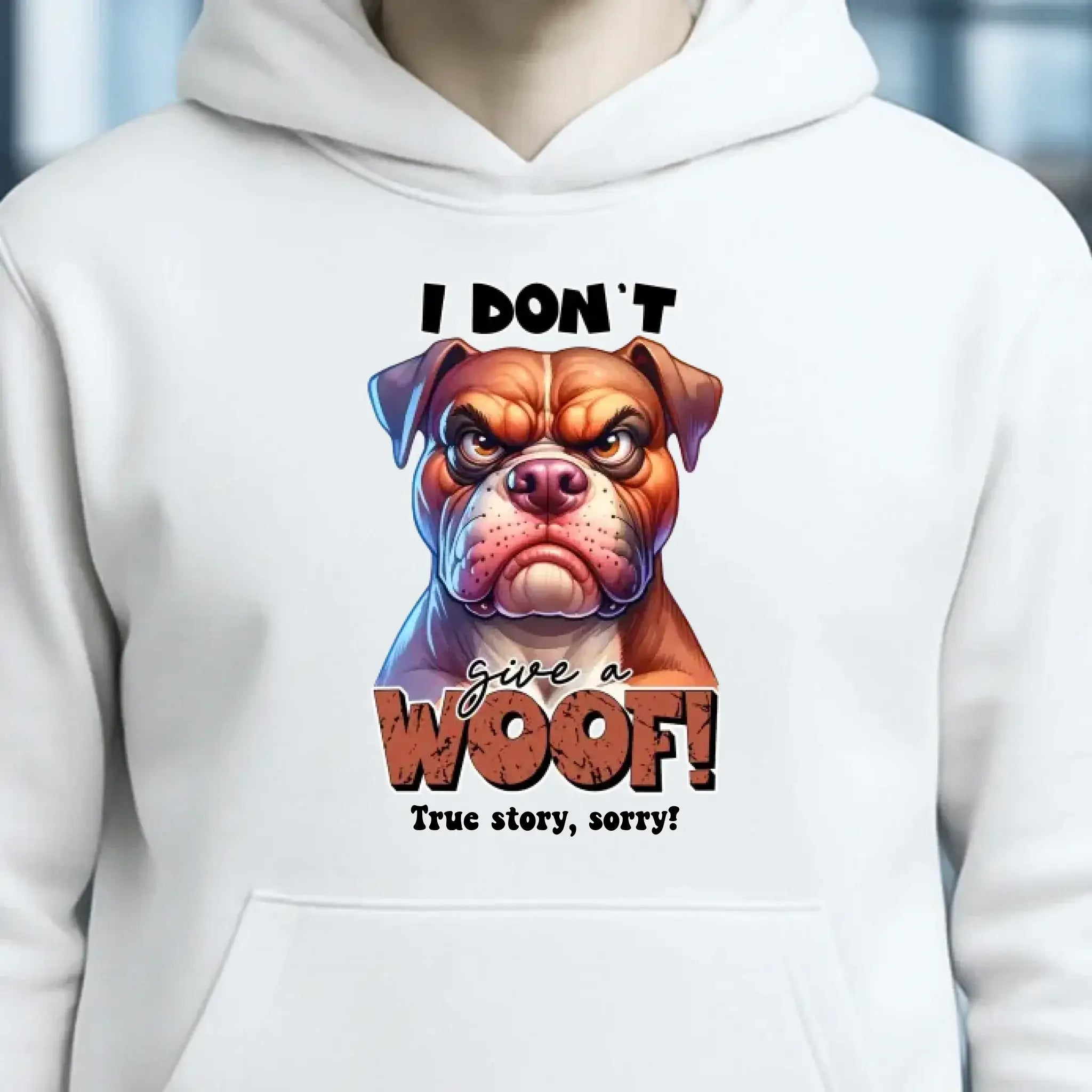 Woof! • Hund • Unisex Premium Hoodie XS-5XL aus Bio-Baumwolle für Damen & Herren • Exklusivdesign • personalisiert