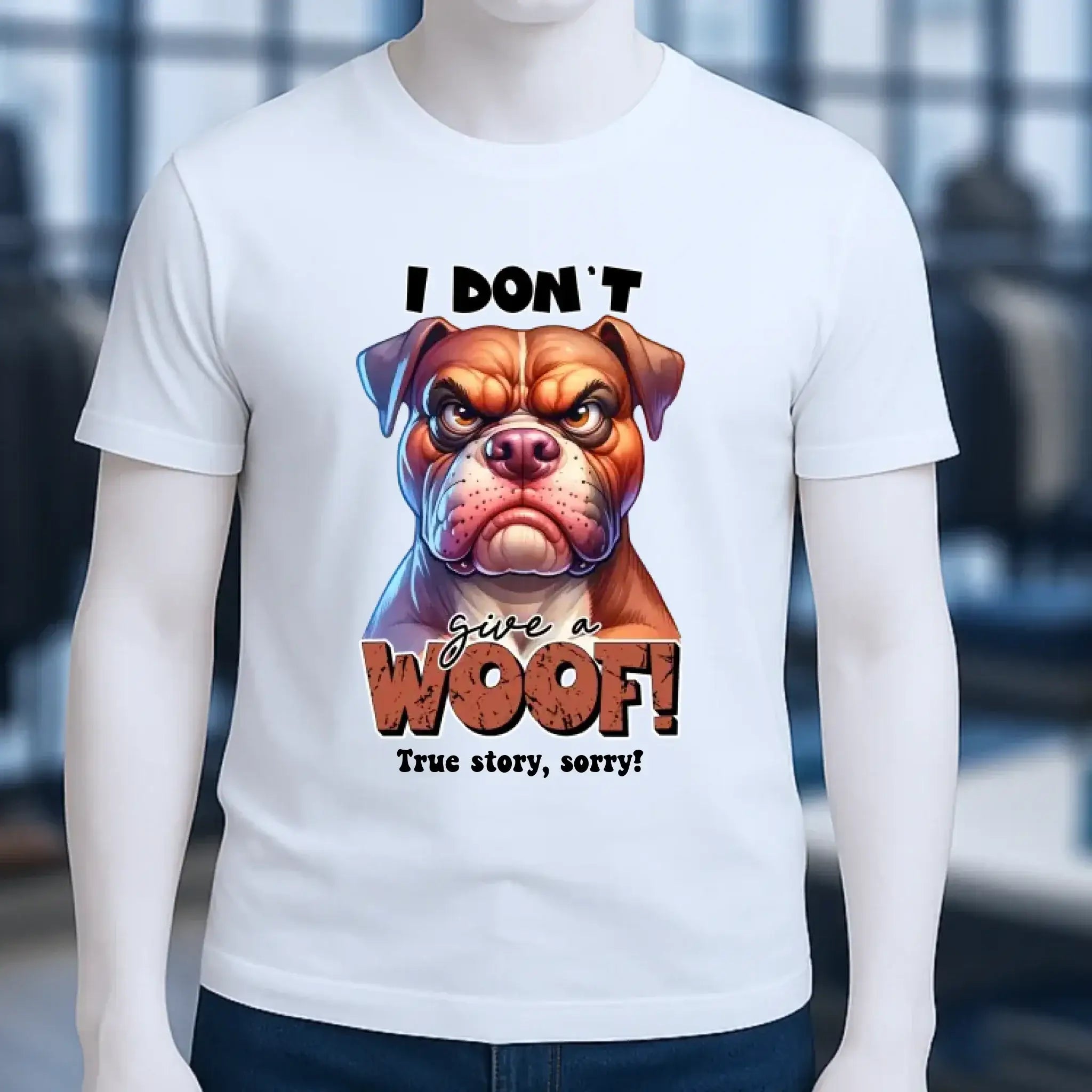 Woof! • Hund • Unisex Premium T-Shirt XS-5XL aus Bio-Baumwolle für Damen & Herren • Exklusivdesign • personalisiert