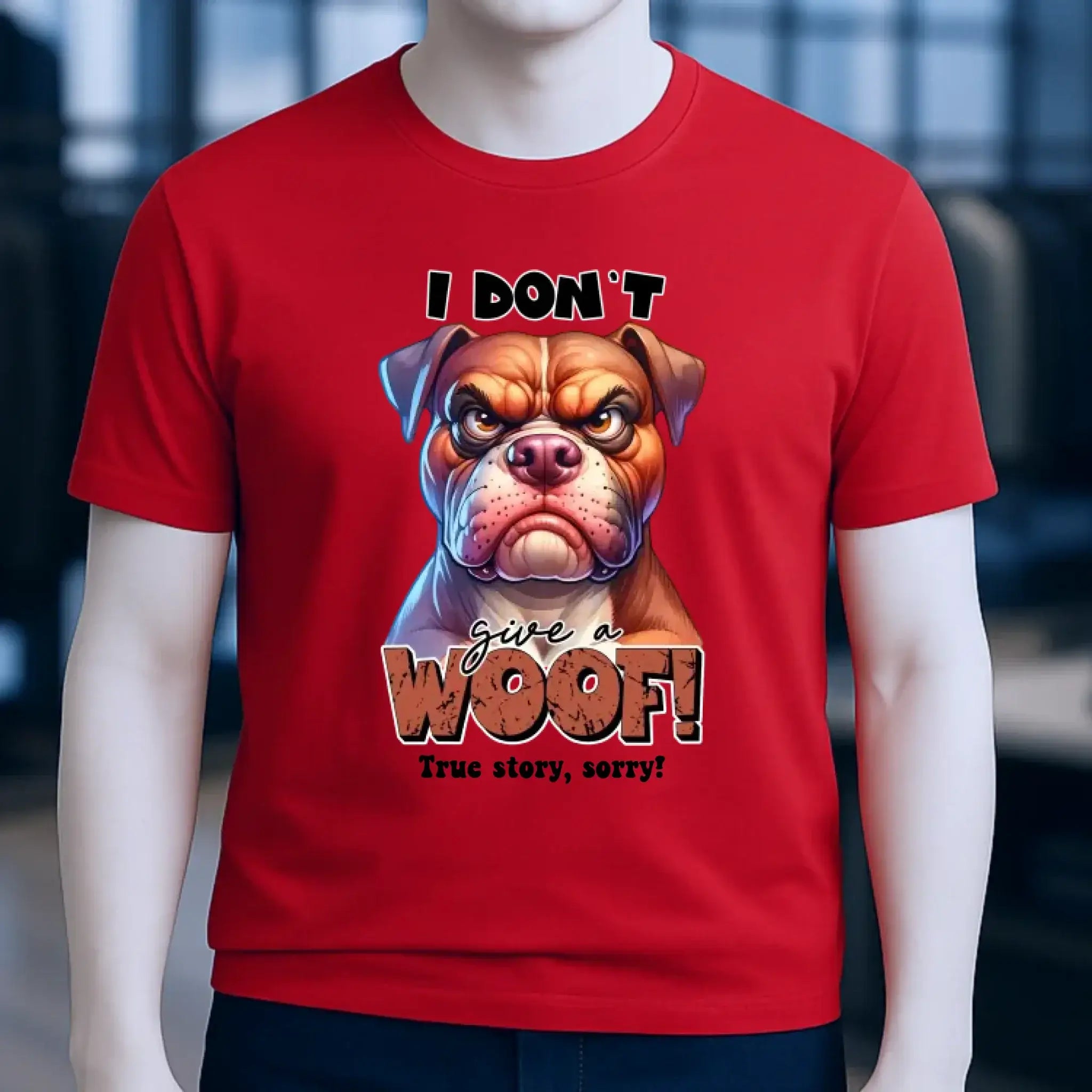 Woof! • Hund • Unisex Premium T-Shirt XS-5XL aus Bio-Baumwolle für Damen & Herren • Exklusivdesign • personalisiert