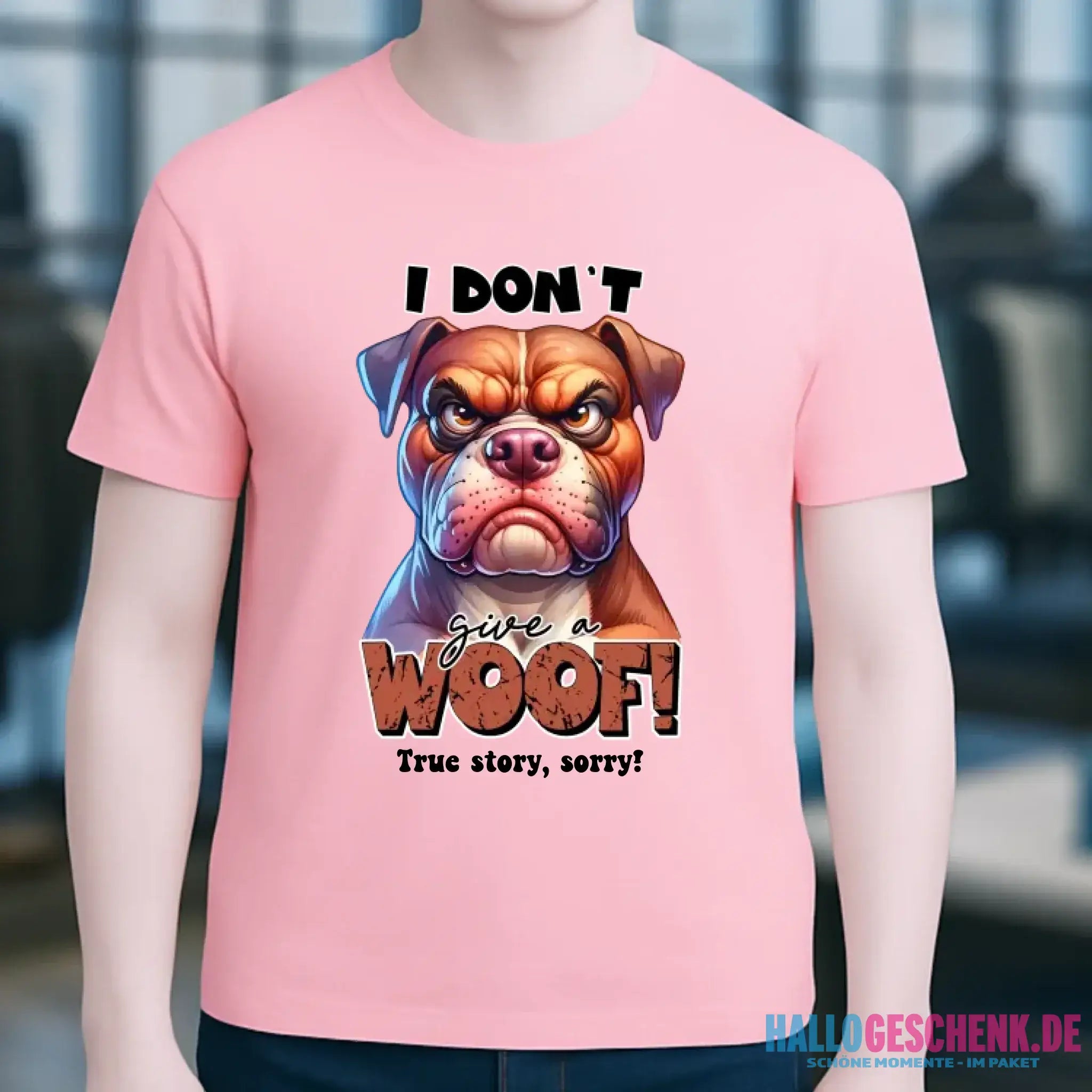 Woof! • Hund • Unisex Premium T-Shirt XS-5XL aus Bio-Baumwolle für Damen & Herren • Exklusivdesign • personalisiert
