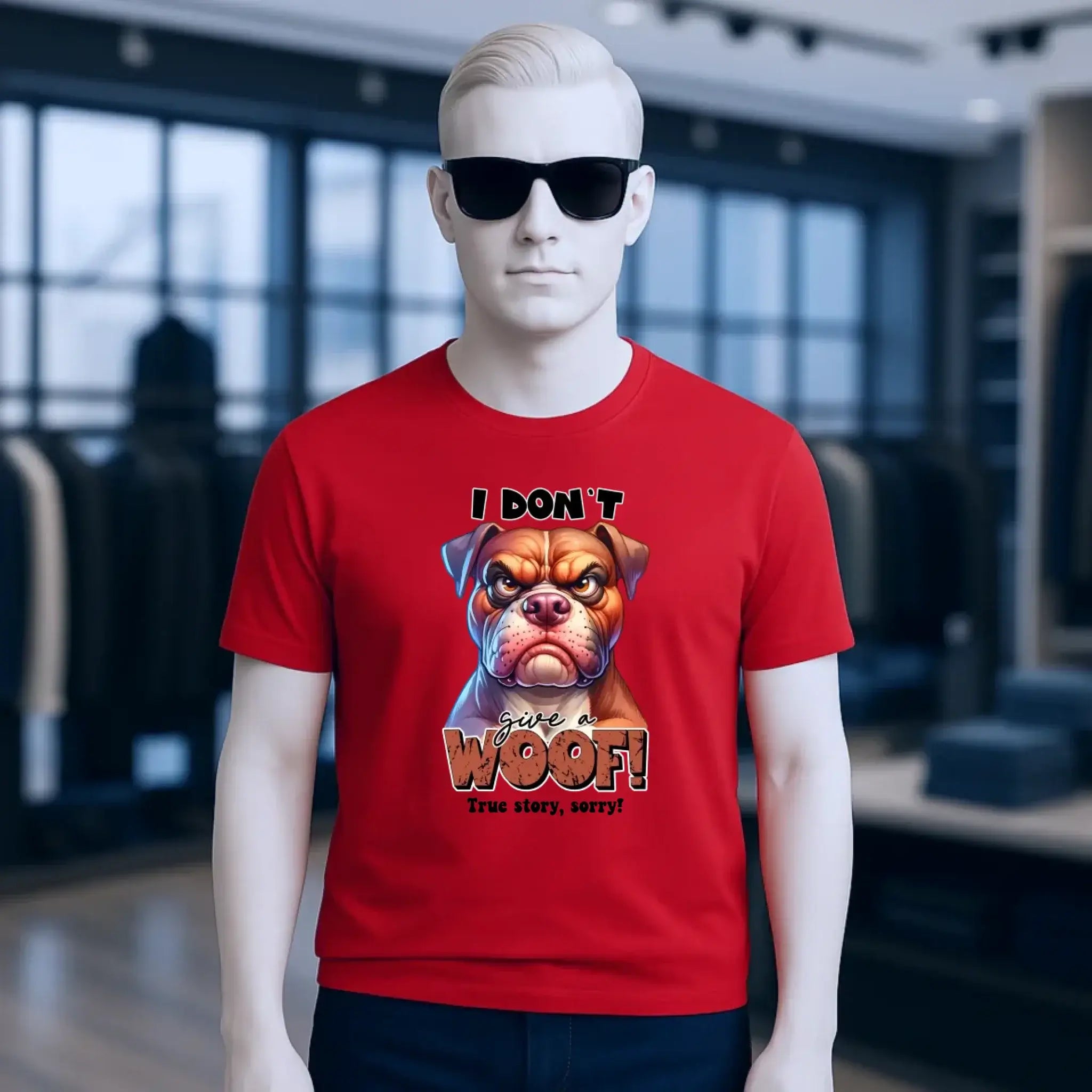 Woof! • Hund • Unisex Premium T-Shirt XS-5XL aus Bio-Baumwolle für Damen & Herren • Exklusivdesign • personalisiert
