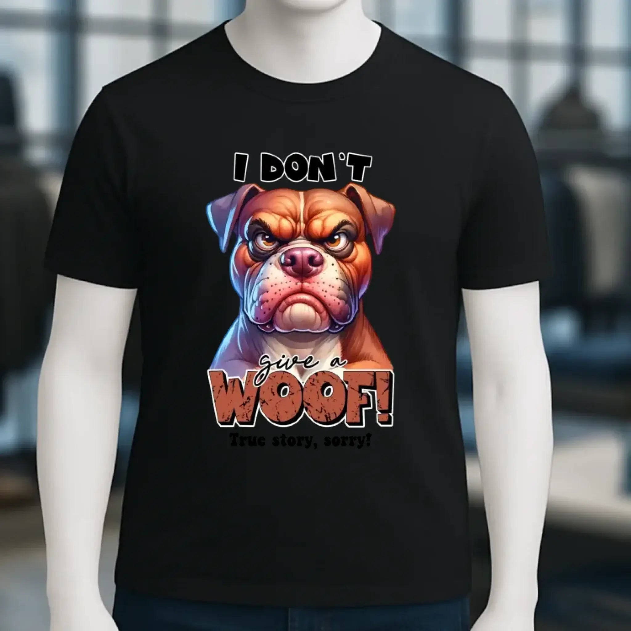 Woof! • Hund • Unisex Premium T-Shirt XS-5XL aus Bio-Baumwolle für Damen & Herren • Exklusivdesign • personalisiert