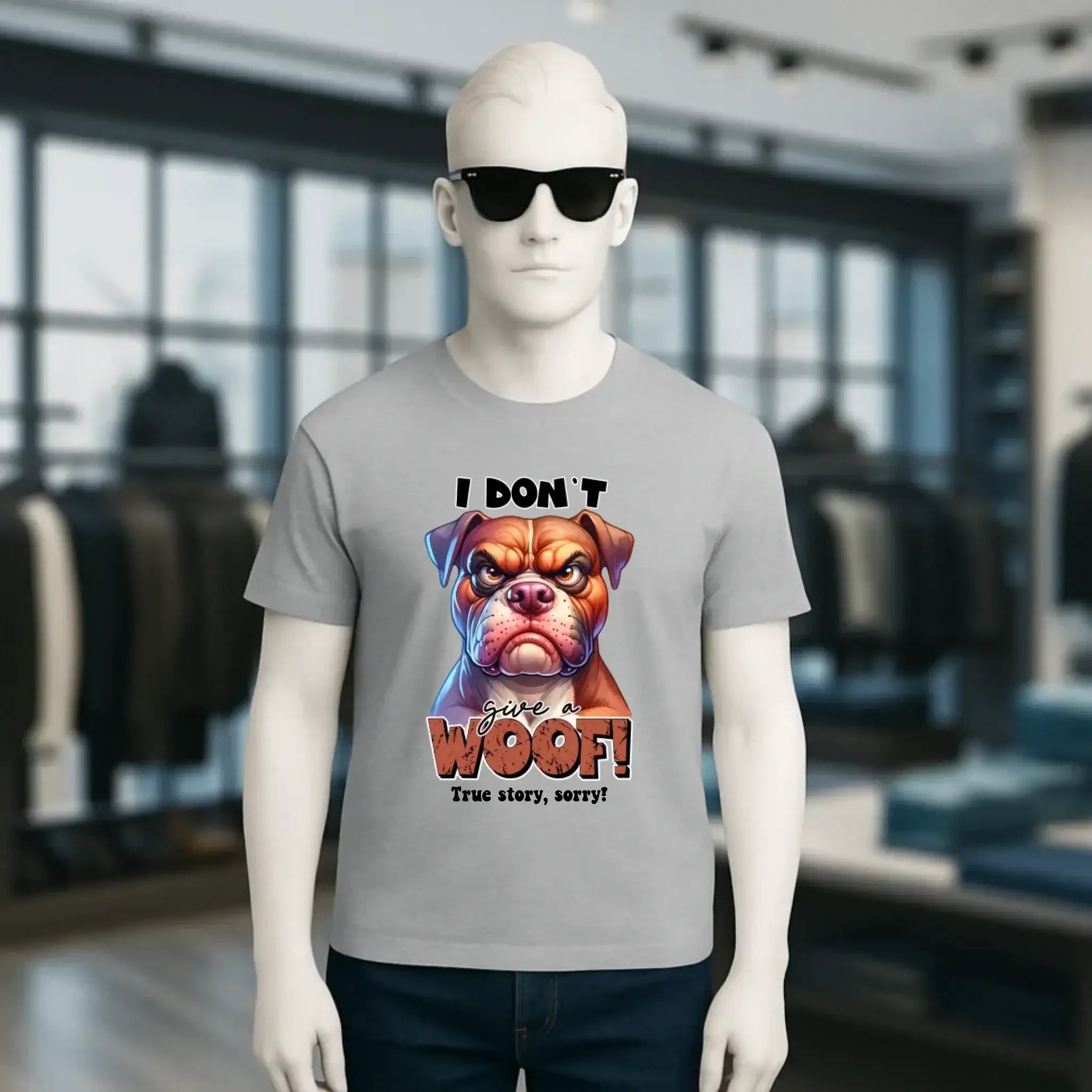 Woof! • Hund • Unisex Premium T-Shirt XS-5XL aus Bio-Baumwolle für Damen & Herren • Exklusivdesign • personalisiert