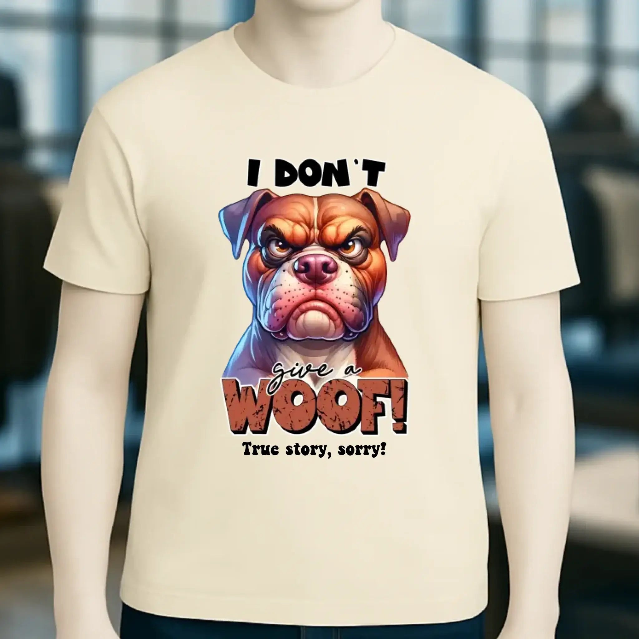 Woof! • Hund • Unisex Premium T-Shirt XS-5XL aus Bio-Baumwolle für Damen & Herren • Exklusivdesign • personalisiert