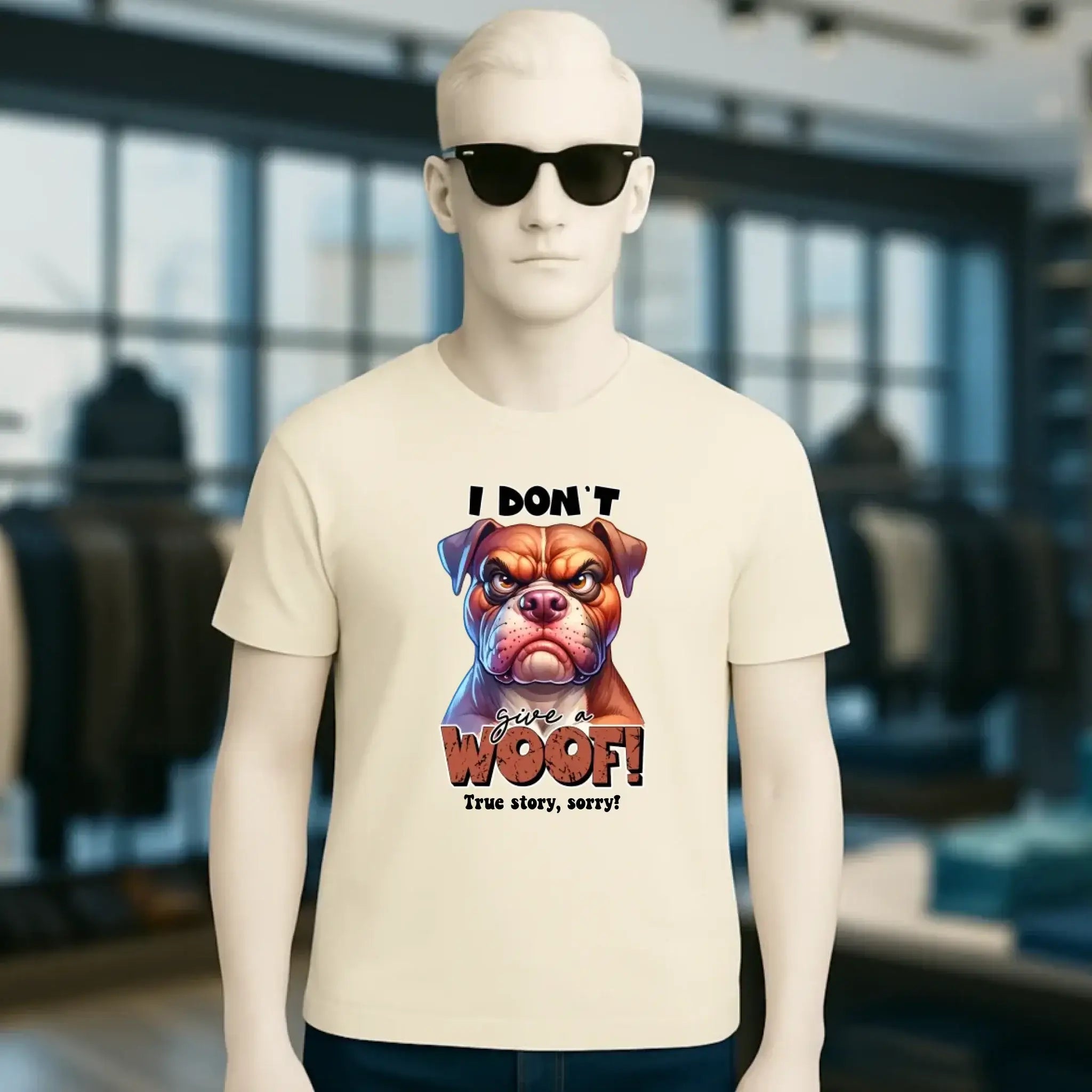 Woof! • Hund • Unisex Premium T-Shirt XS-5XL aus Bio-Baumwolle für Damen & Herren • Exklusivdesign • personalisiert