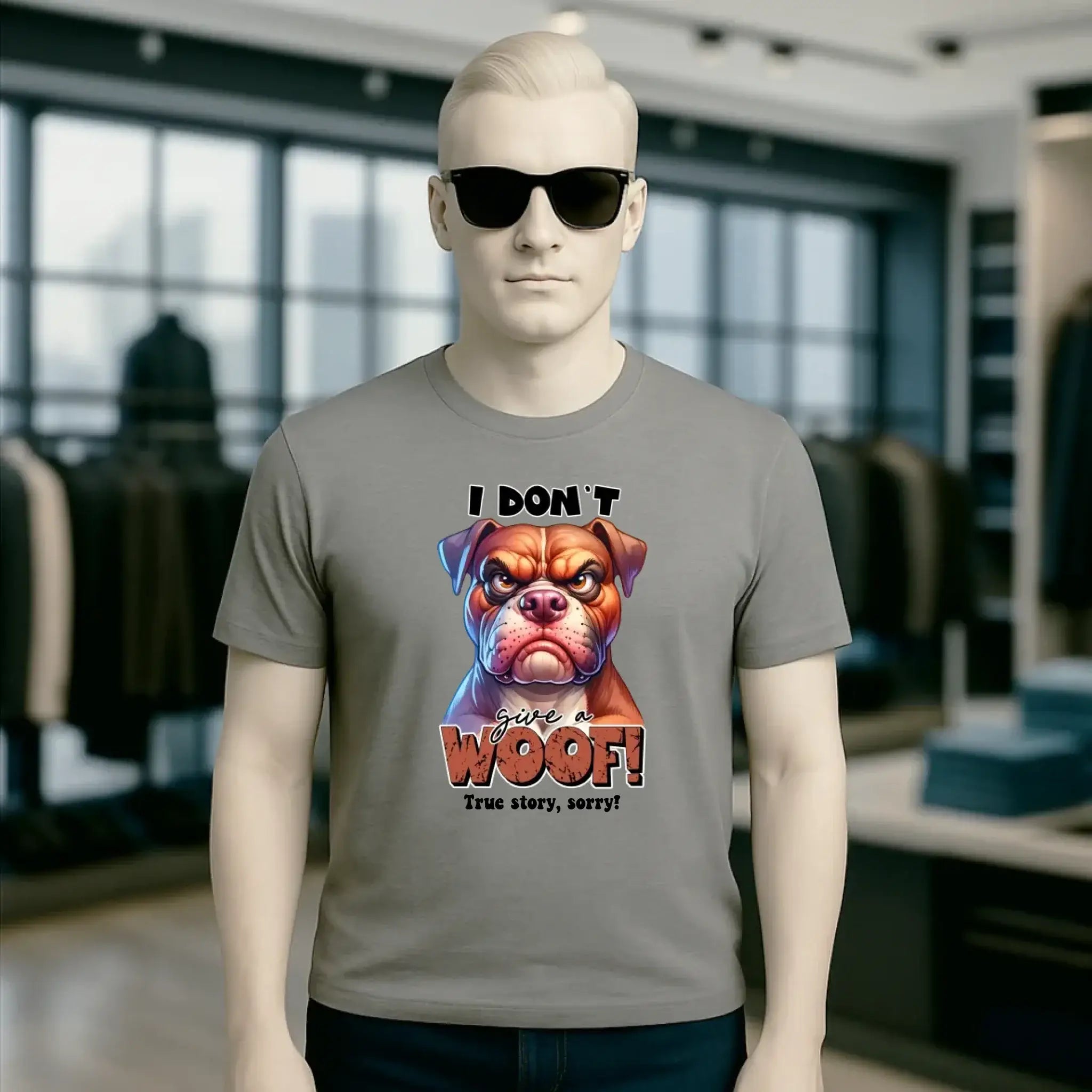 Woof! • Hund • Unisex Premium T-Shirt XS-5XL aus Bio-Baumwolle für Damen & Herren • Exklusivdesign • personalisiert