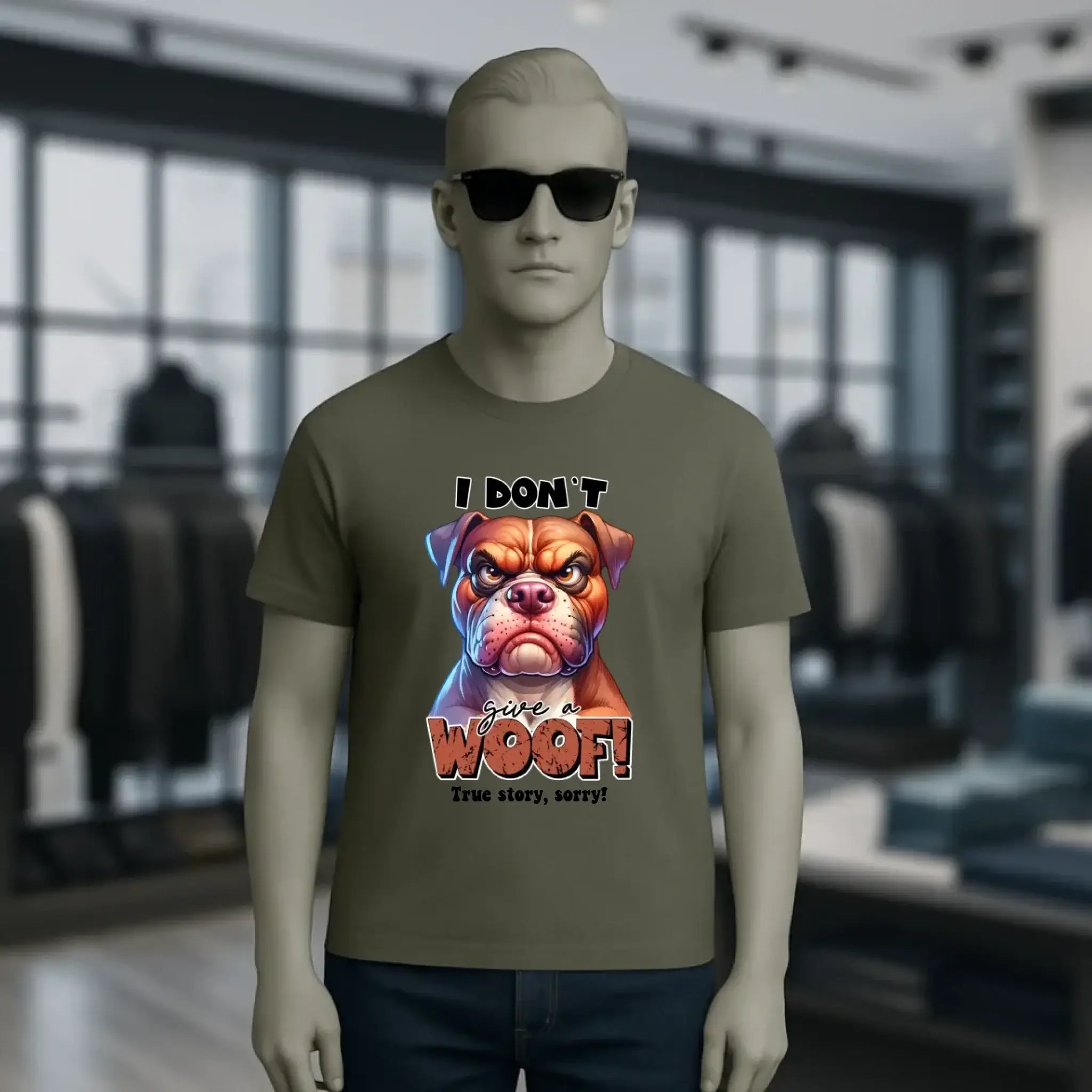 Woof! • Hund • Unisex Premium T-Shirt XS-5XL aus Bio-Baumwolle für Damen & Herren • Exklusivdesign • personalisiert