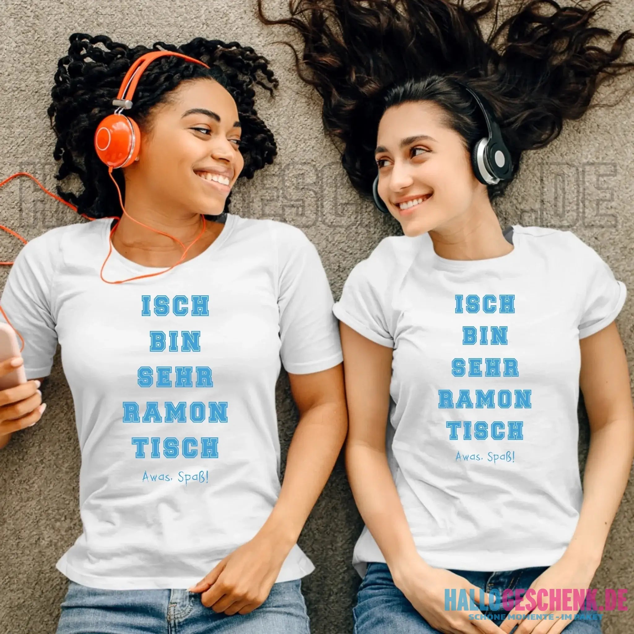 Wunschtext 2-teilig • Ladies Premium T-Shirt XS-2XL aus Bio-Baumwolle für Damen • Exklusivdesign • personalisiert
