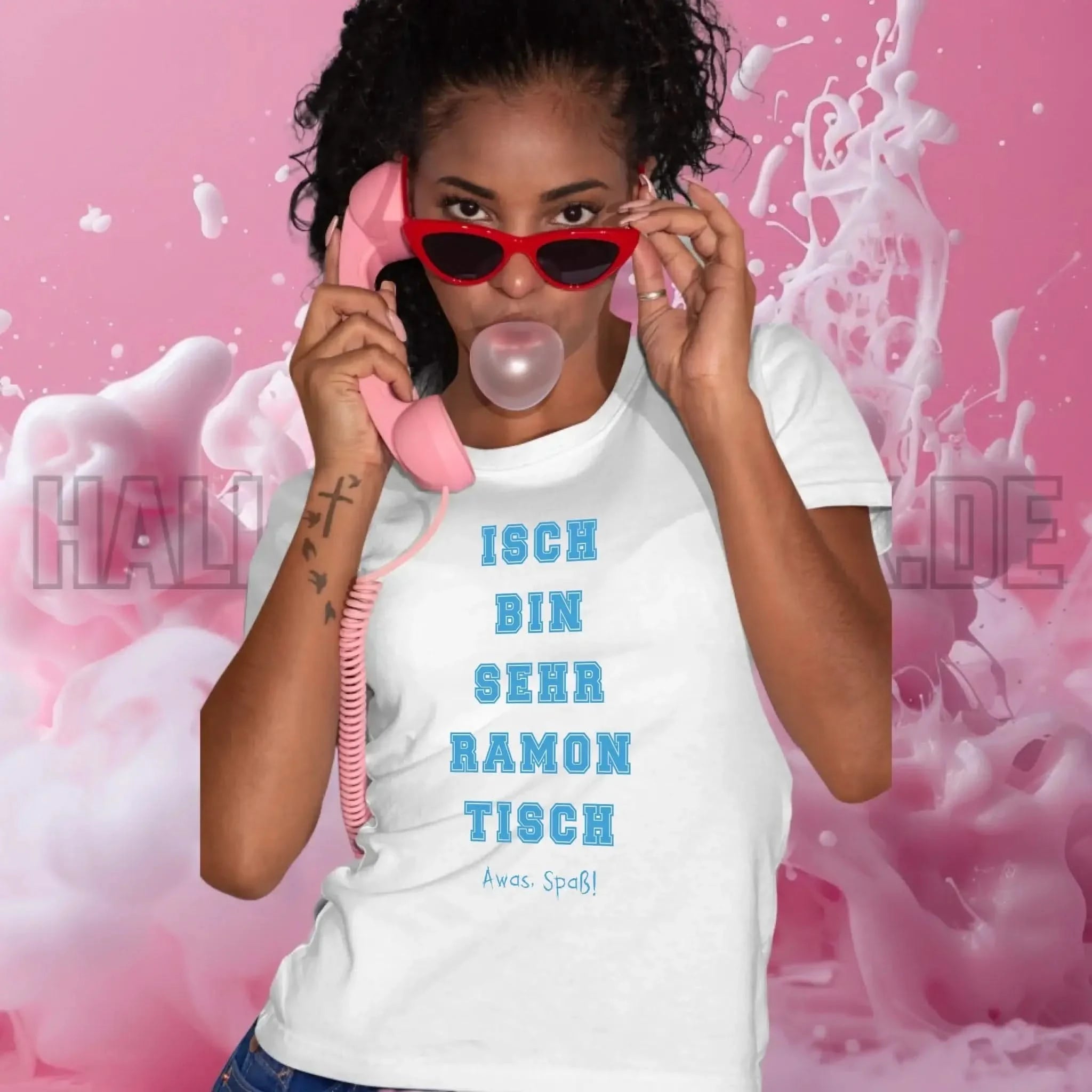 Wunschtext 2-teilig • Ladies Premium T-Shirt XS-2XL aus Bio-Baumwolle für Damen • Exklusivdesign • personalisiert