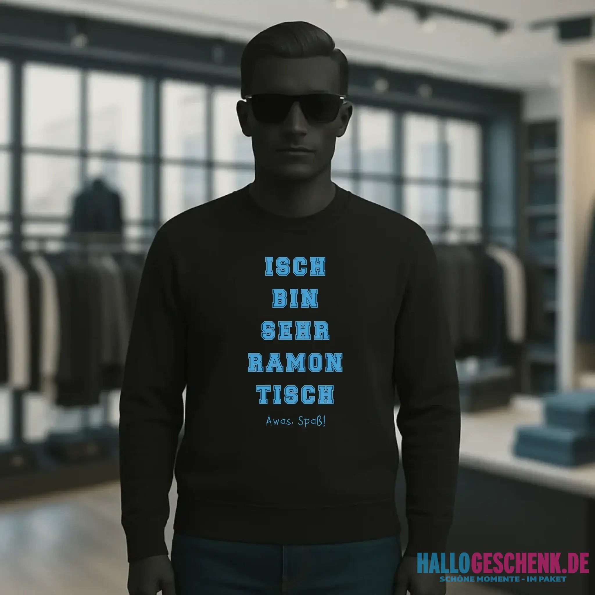 Wunschtext 2-teilig • Unisex Sweatshirt Bio-Baumwolle in 4 Farben XS-3XL • personalisiert