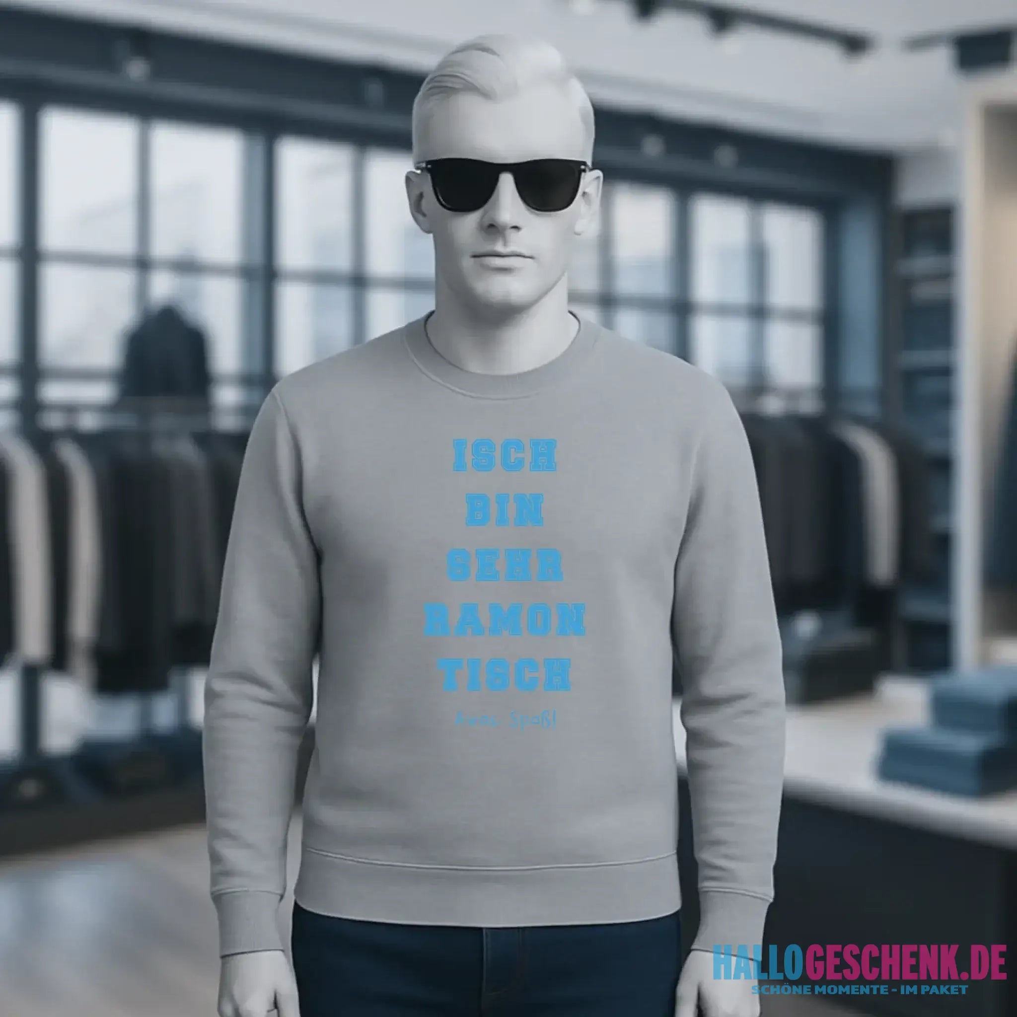 Wunschtext 2-teilig • Unisex Sweatshirt Bio-Baumwolle in 4 Farben XS-3XL • personalisiert