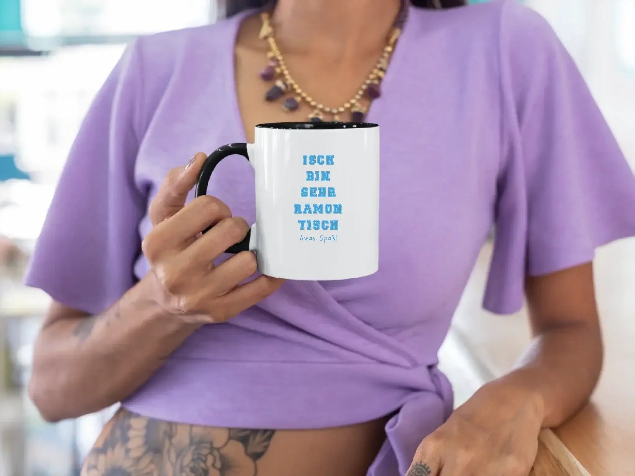 Wunschtext 2-teilig • zweifarbige Tasse • Exklusivdesign • personalisiert