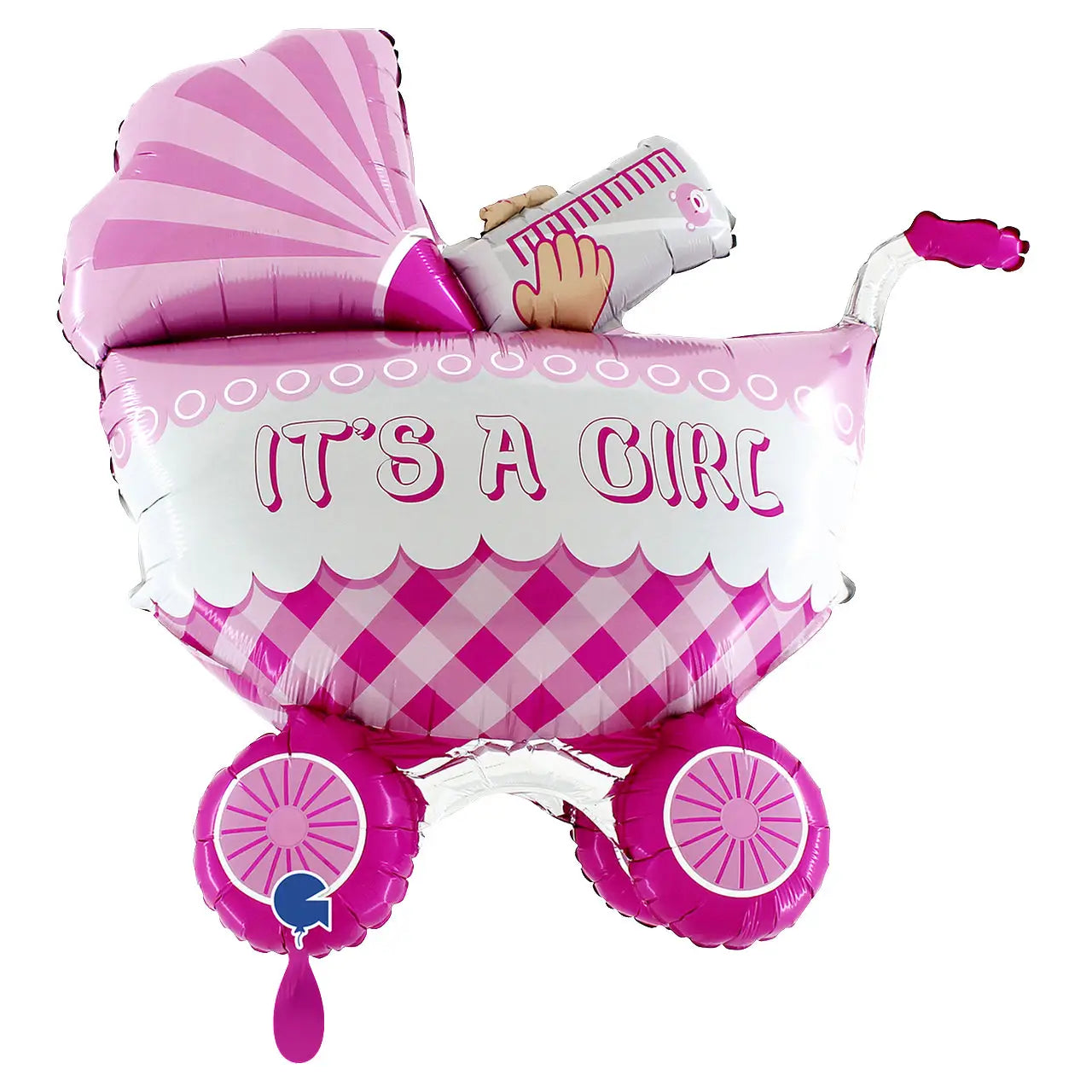 XXL Luftballon: It´s a girl Buggy Kinderwagen Mädchen Baby Luft/Helium