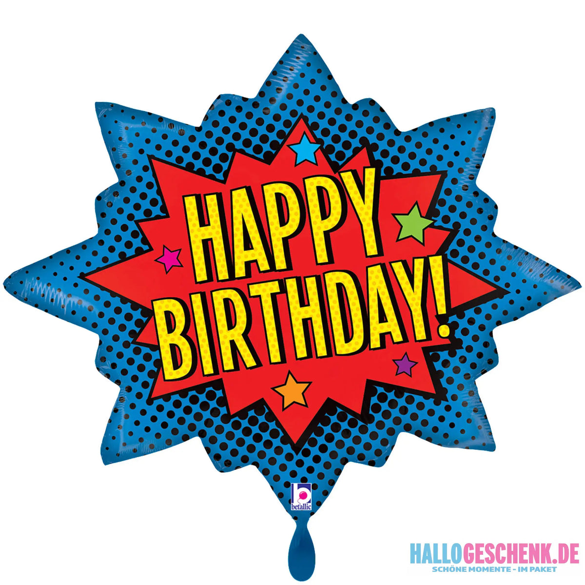 XXL Balloon: Superhero Birthday (Air/Helium)