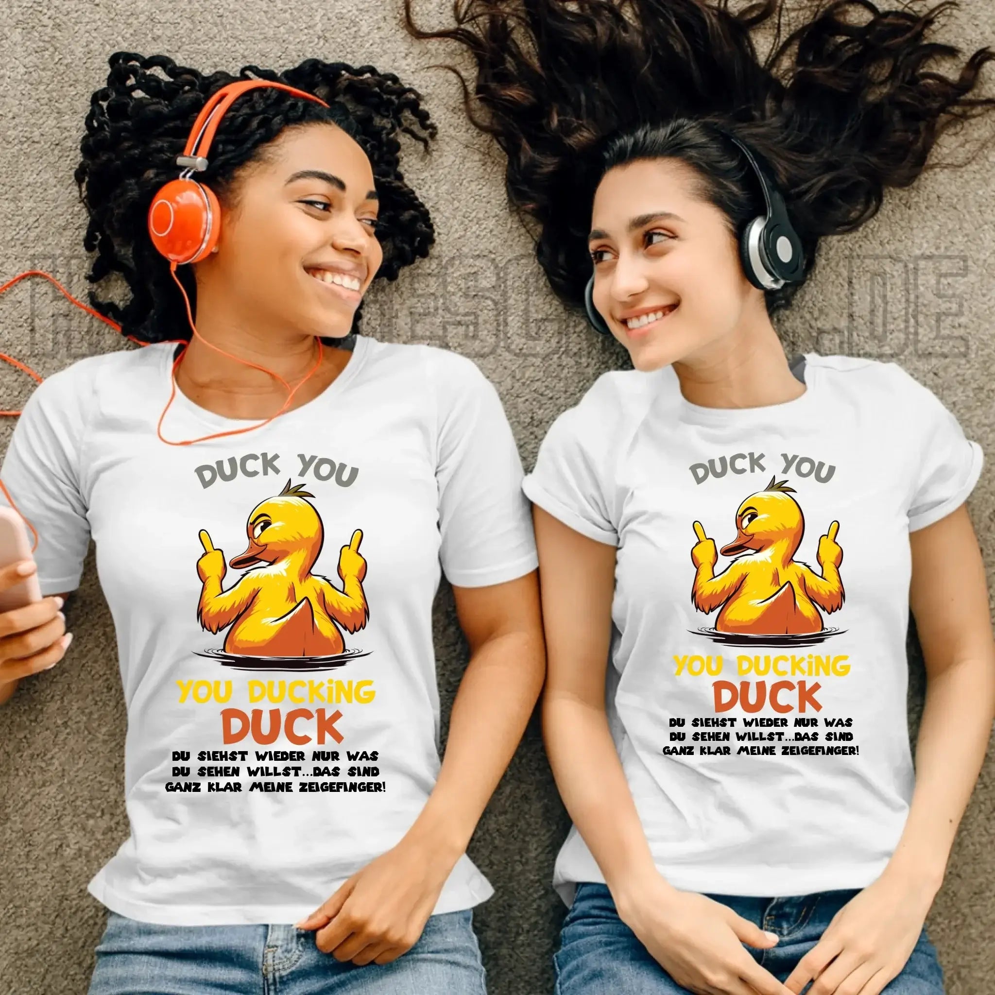 You ducking Duck • ENTE • Ladies Premium T-Shirt XS-2XL aus Bio-Baumwolle für Damen • Exklusivdesign • personalisiert