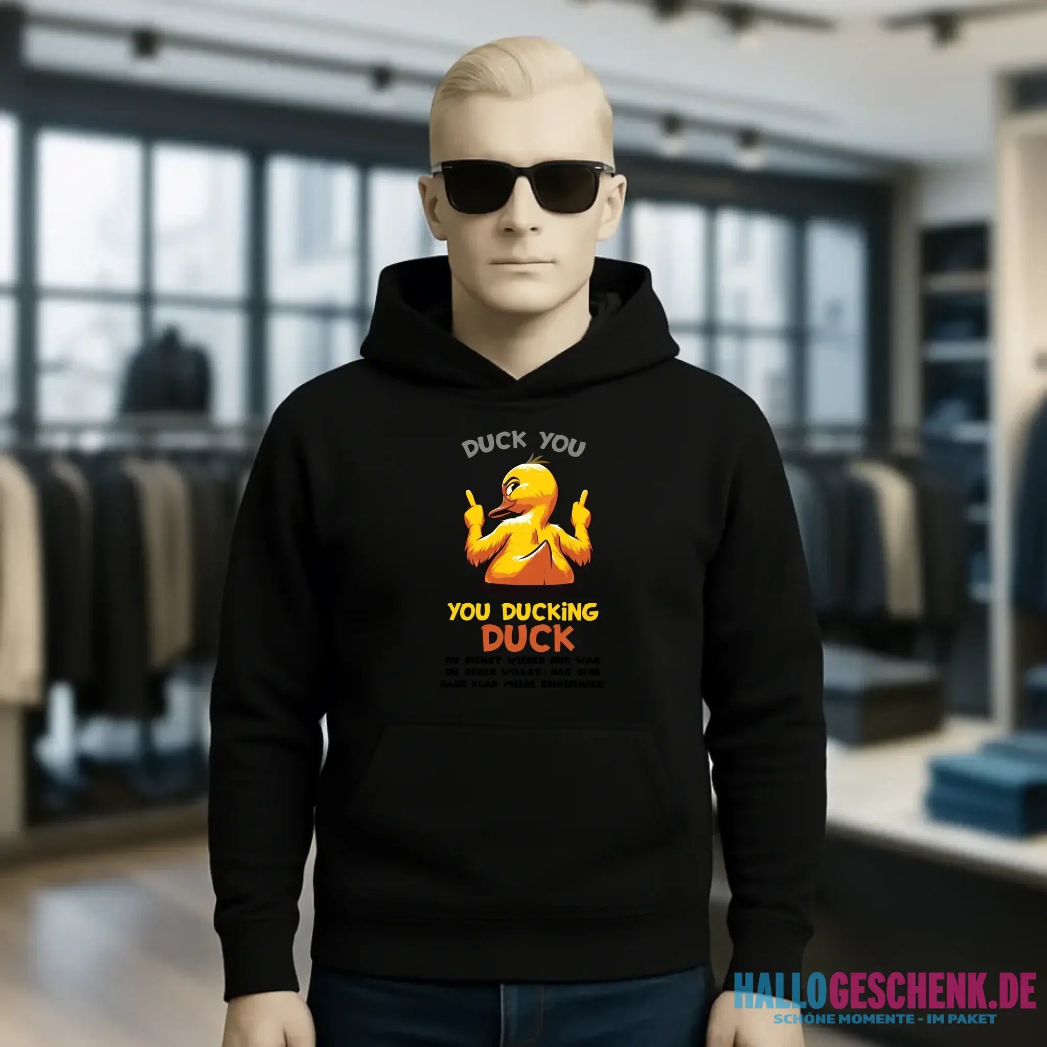 You ducking Duck • ENTE • Unisex Premium Hoodie XS-5XL aus Bio-Baumwolle für Damen & Herren • Exklusivdesign • personalisiert