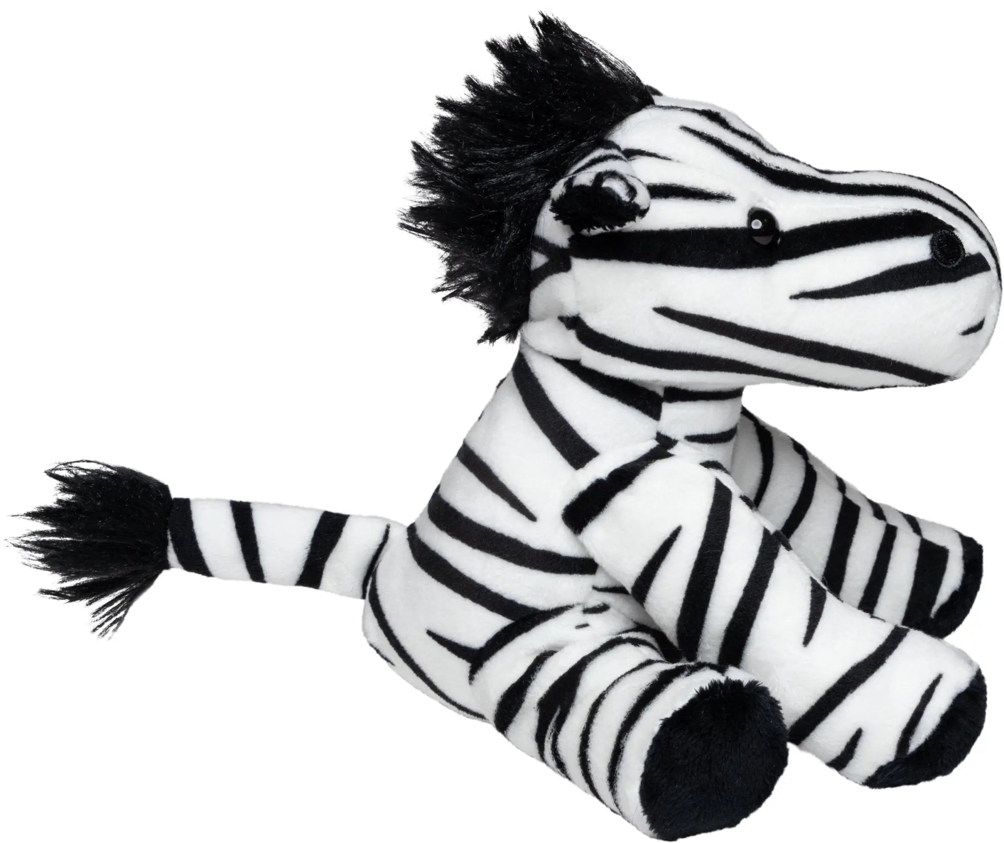 Plüschtier zebra zora ein weiches schwarz weißes stofftier mit kuscheliger textur