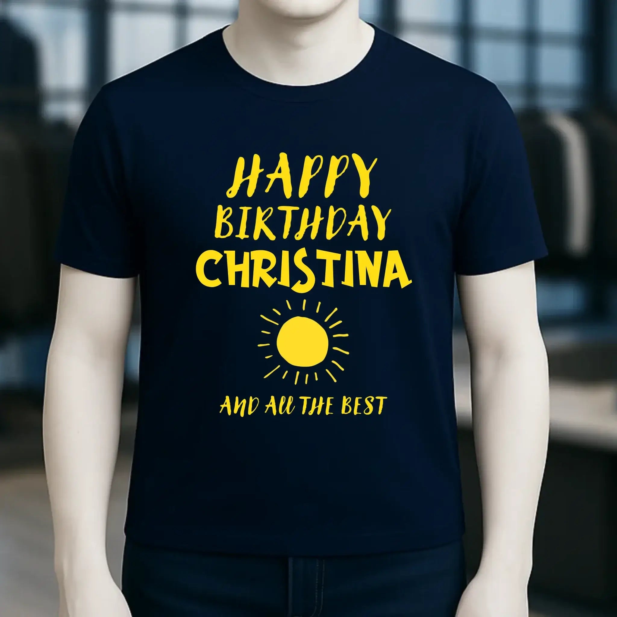 Zum Geburtstag mit deinem Wunschnamen • Birthday • Unisex Premium T-Shirt XS-5XL aus Bio-Baumwolle für Damen & Herren