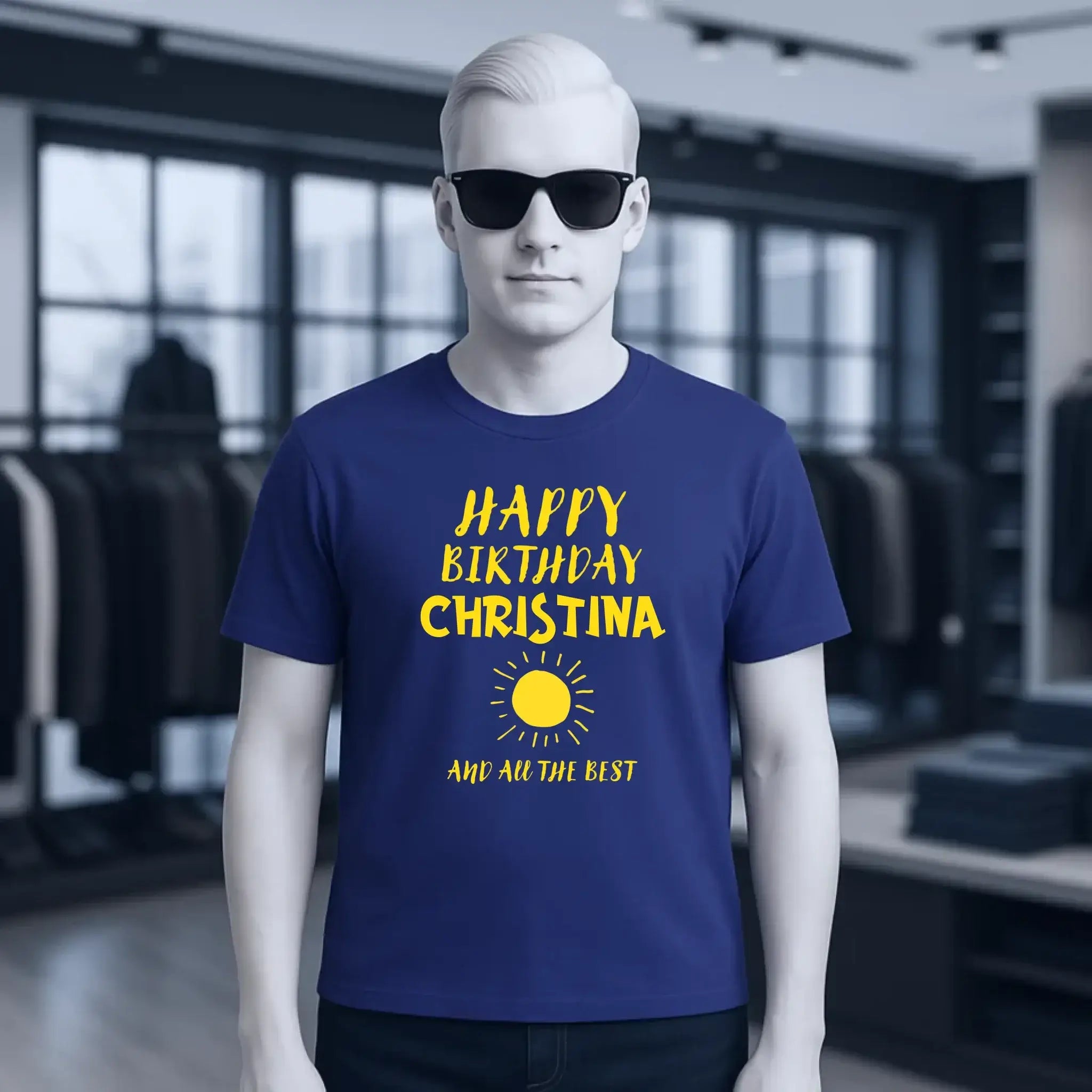 Zum Geburtstag mit deinem Wunschnamen • Birthday • Unisex Premium T-Shirt XS-5XL aus Bio-Baumwolle für Damen & Herren
