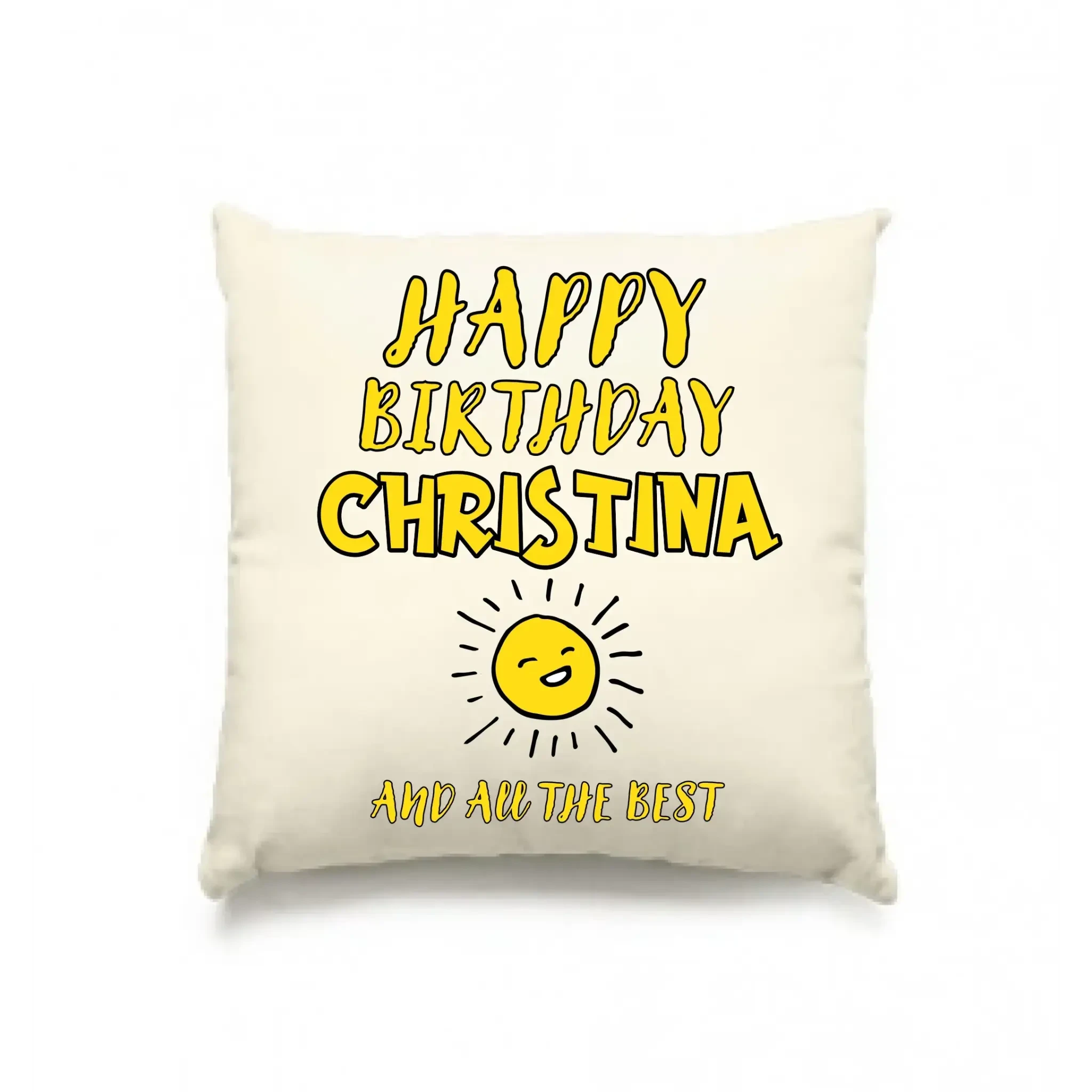 Zum Geburtstag mit/ohne Wunschname • Birthday Designer • Kissen 40x40 cm • personalisiert