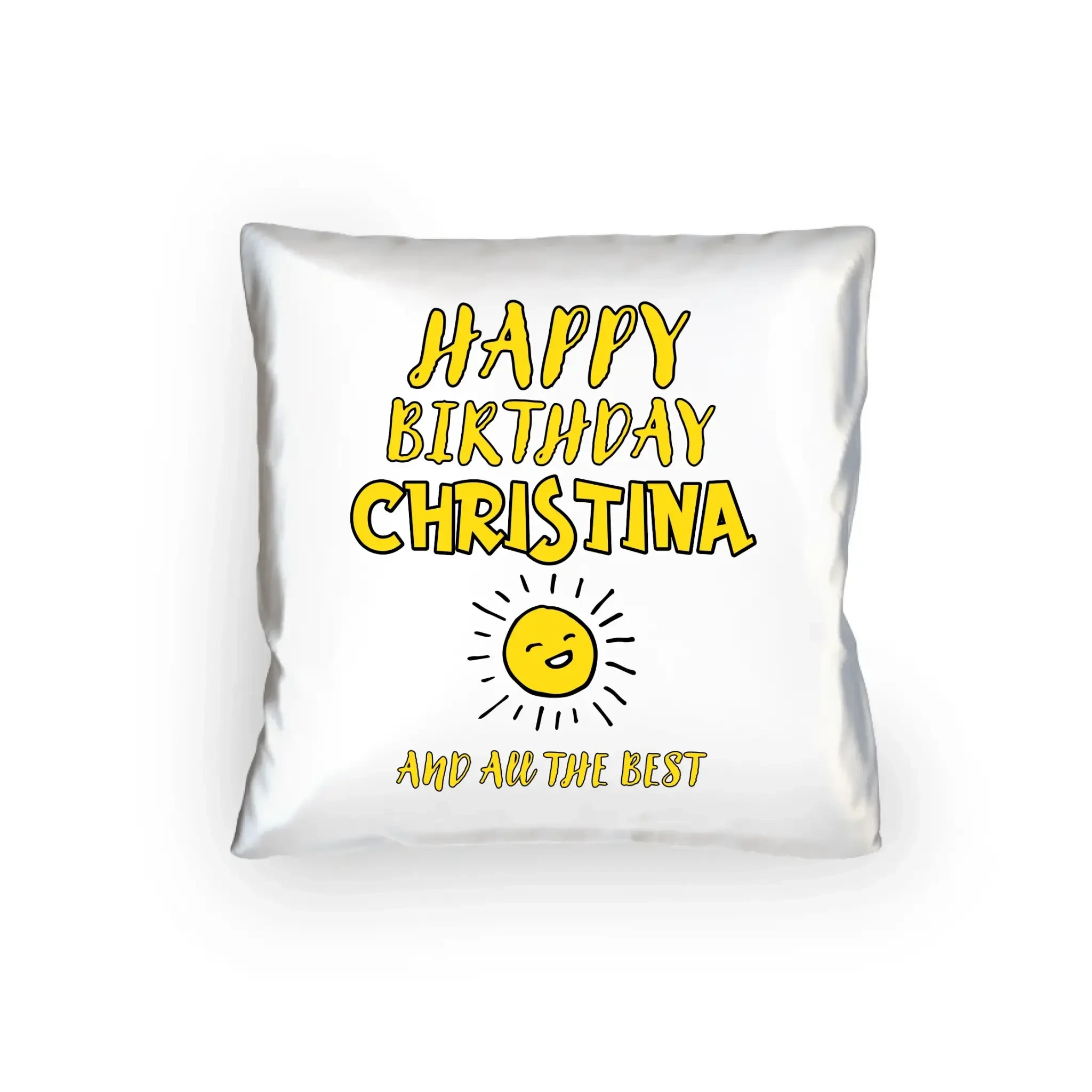 Zum Geburtstag mit/ohne Wunschname • Birthday Designer • Kissen 40x40 cm • personalisiert