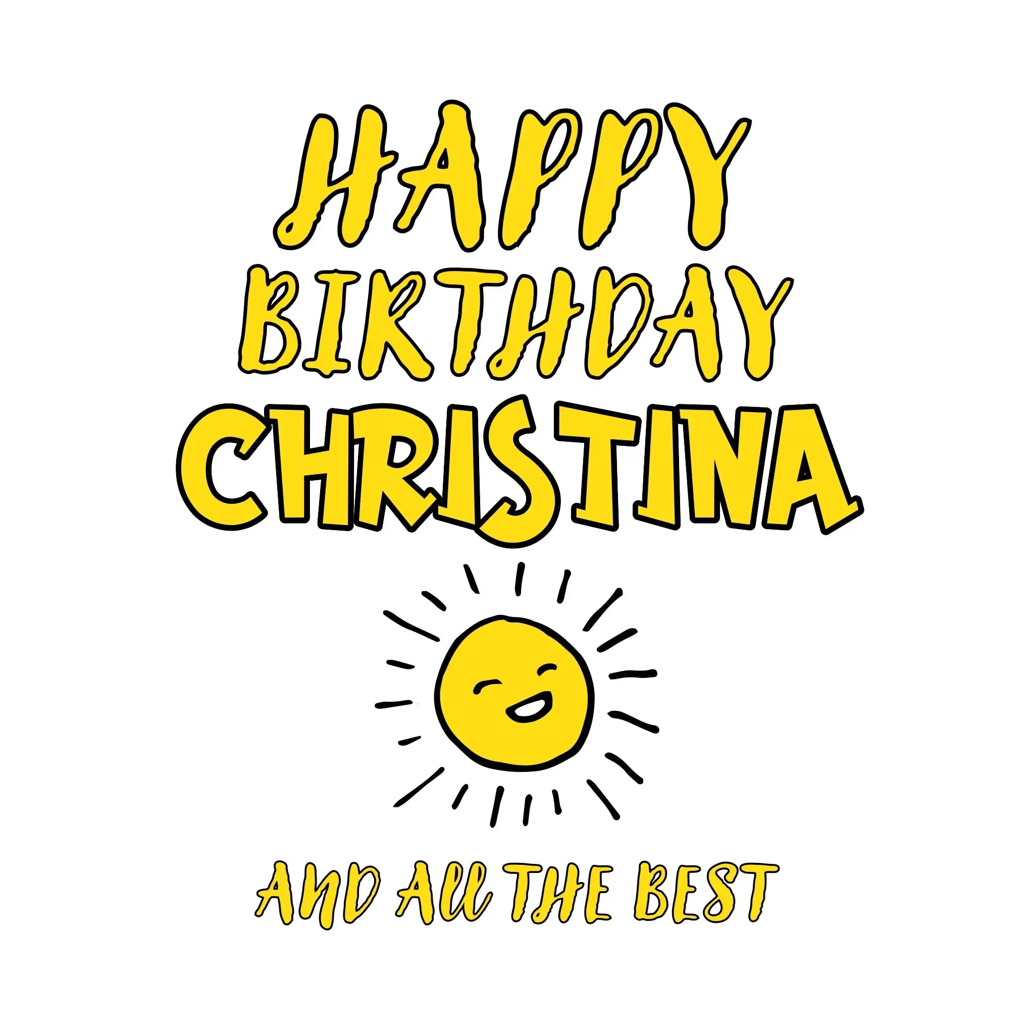 Zum Geburtstag mit/ohne Wunschname • Birthday Designer • STICKER 20x20 cm (Aufkleber) • personalisiert - ausgestanzter