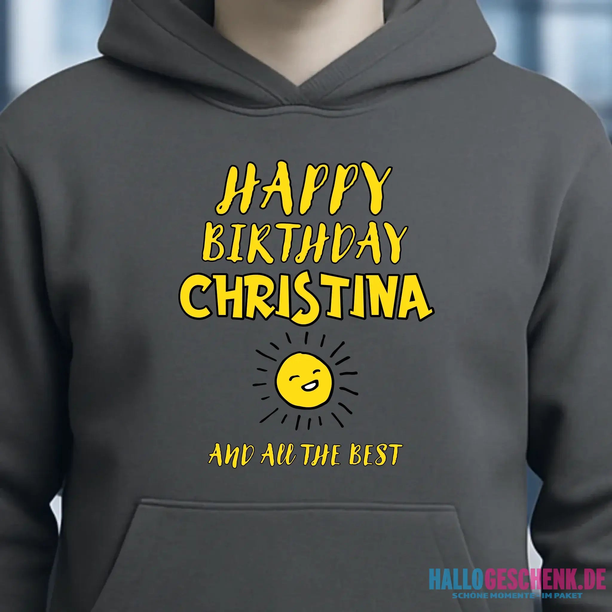Zum Geburtstag mit/ohne Wunschname • Birthday Designer • Unisex Premium Hoodie XS-5XL aus Bio-Baumwolle für Damen & Herren • personalisiert