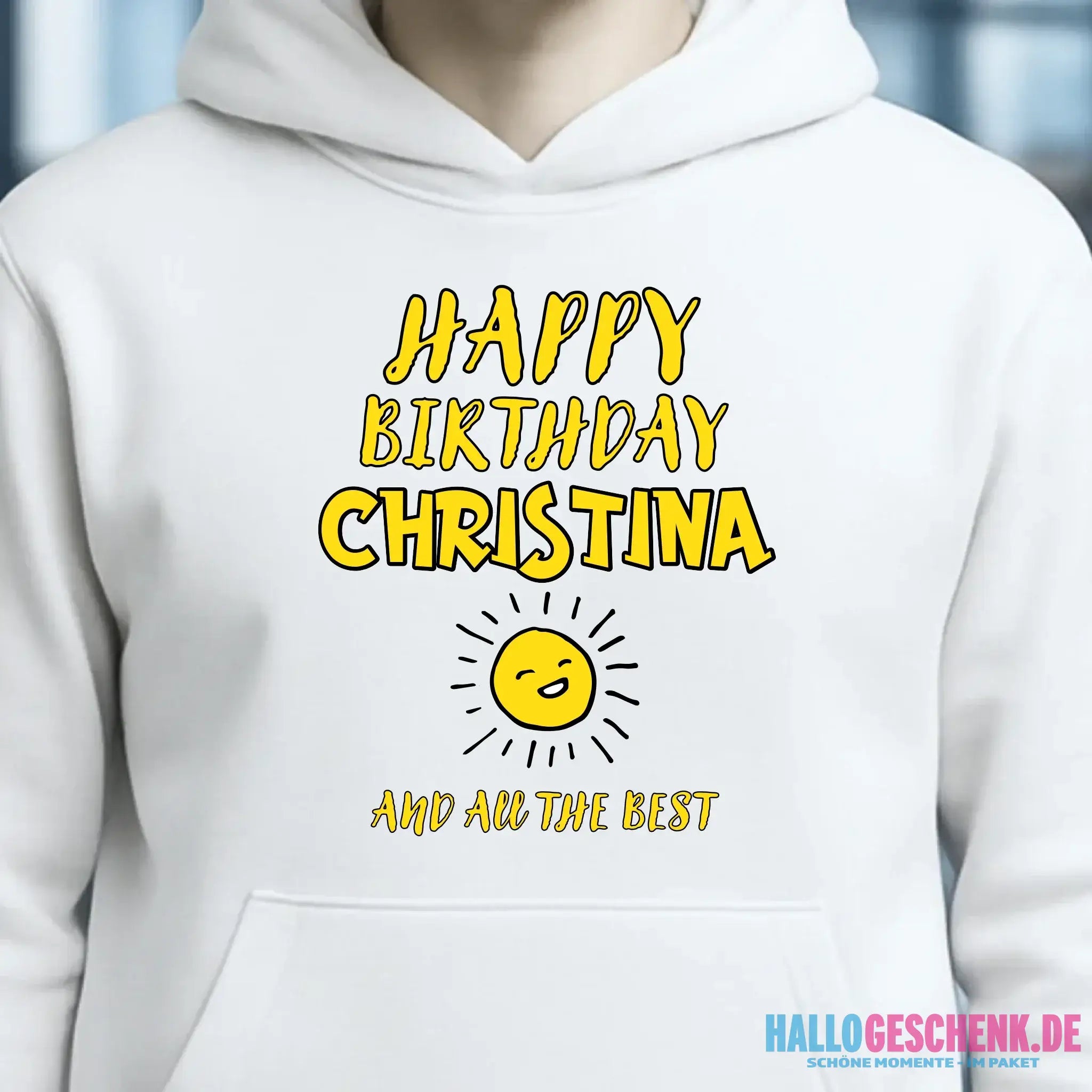 Zum Geburtstag mit/ohne Wunschname • Birthday Designer • Unisex Premium Hoodie XS-5XL aus Bio-Baumwolle für Damen & Herren • personalisiert