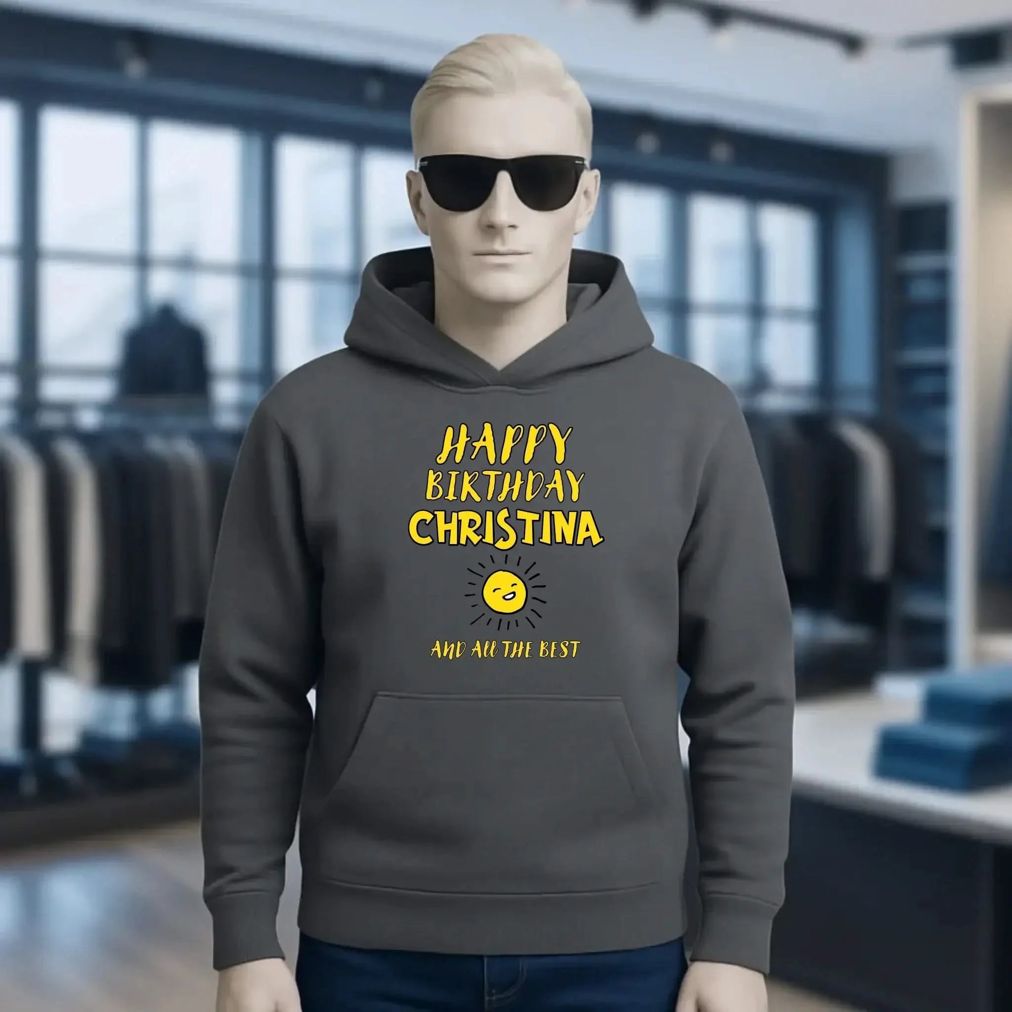 Zum Geburtstag mit/ohne Wunschname • Birthday Designer • Unisex Premium Hoodie XS-5XL aus Bio-Baumwolle für Damen & Herren • personalisiert