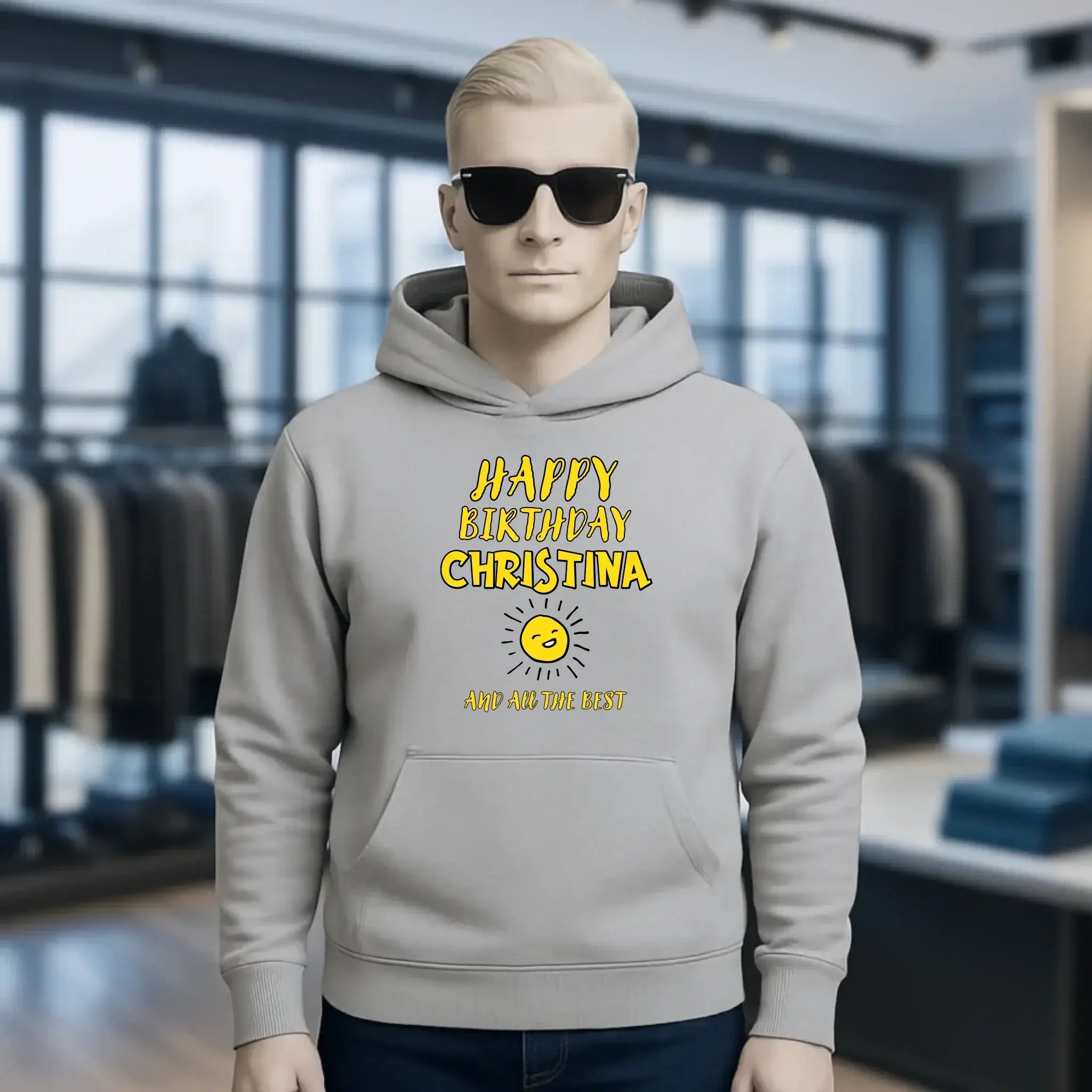 Zum Geburtstag mit/ohne Wunschname • Birthday Designer • Unisex Premium Hoodie XS-5XL aus Bio-Baumwolle für Damen & Herren • personalisiert