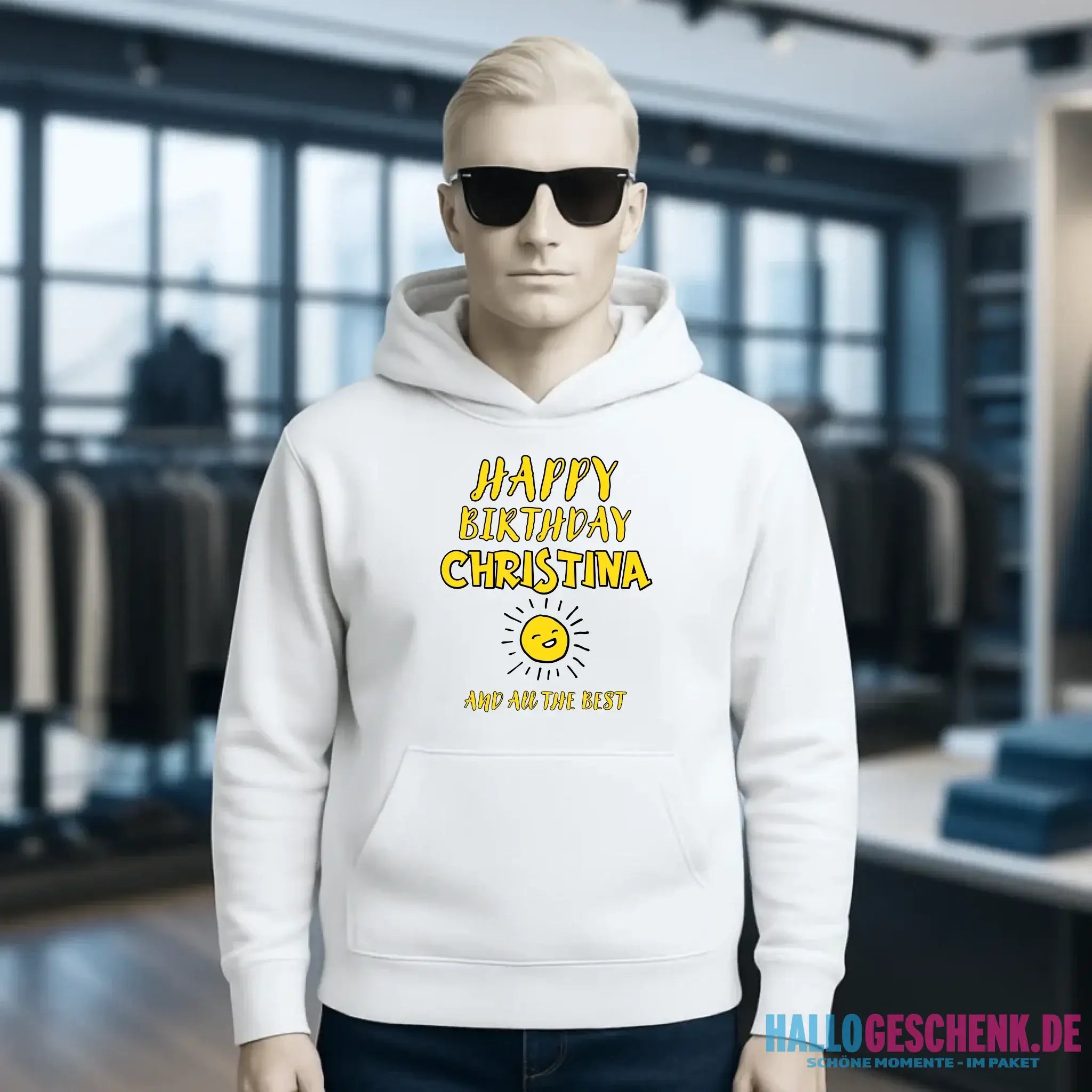 Zum Geburtstag mit/ohne Wunschname • Birthday Designer • Unisex Premium Hoodie XS-5XL aus Bio-Baumwolle für Damen & Herren • personalisiert